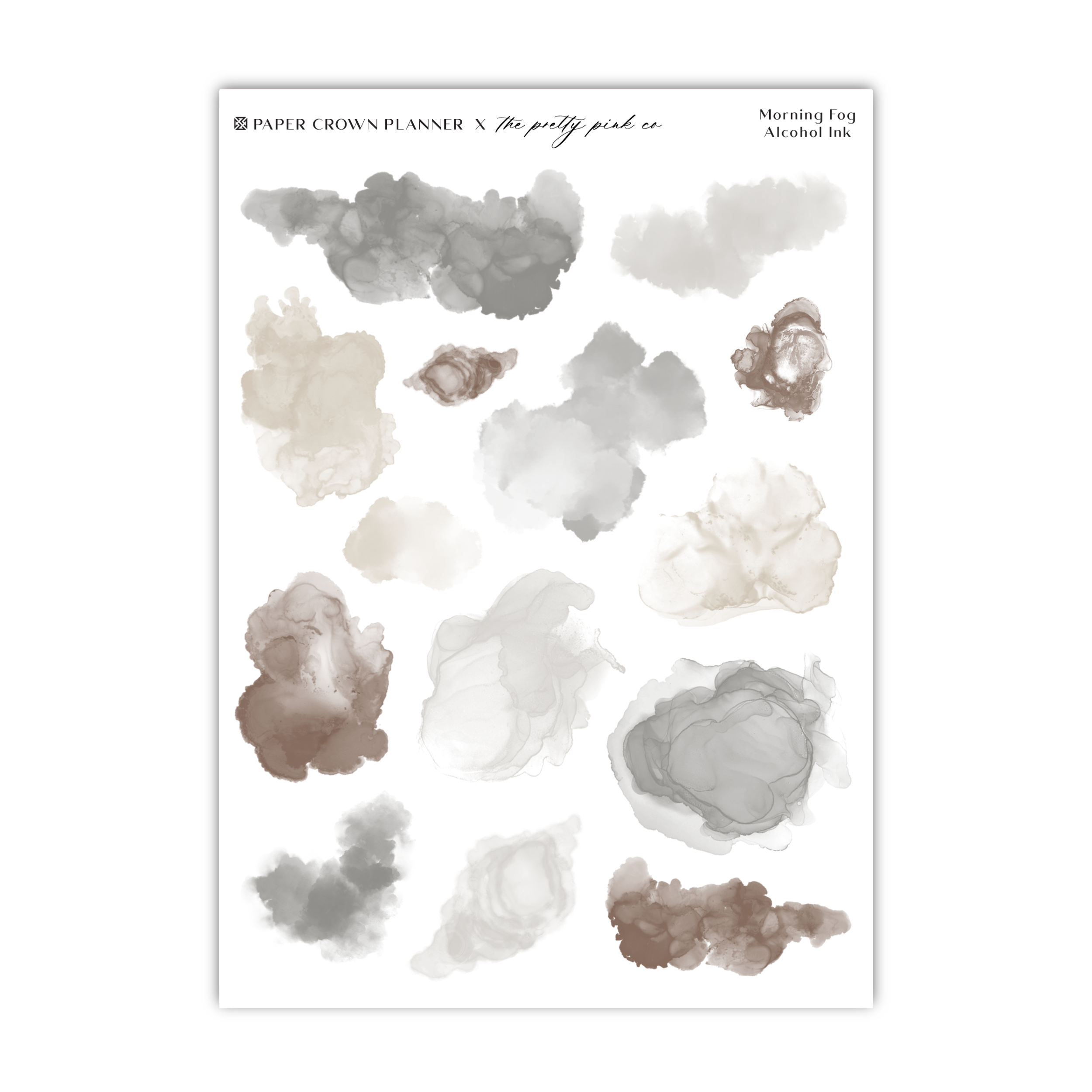 a sheet of watercolor paint with a white background