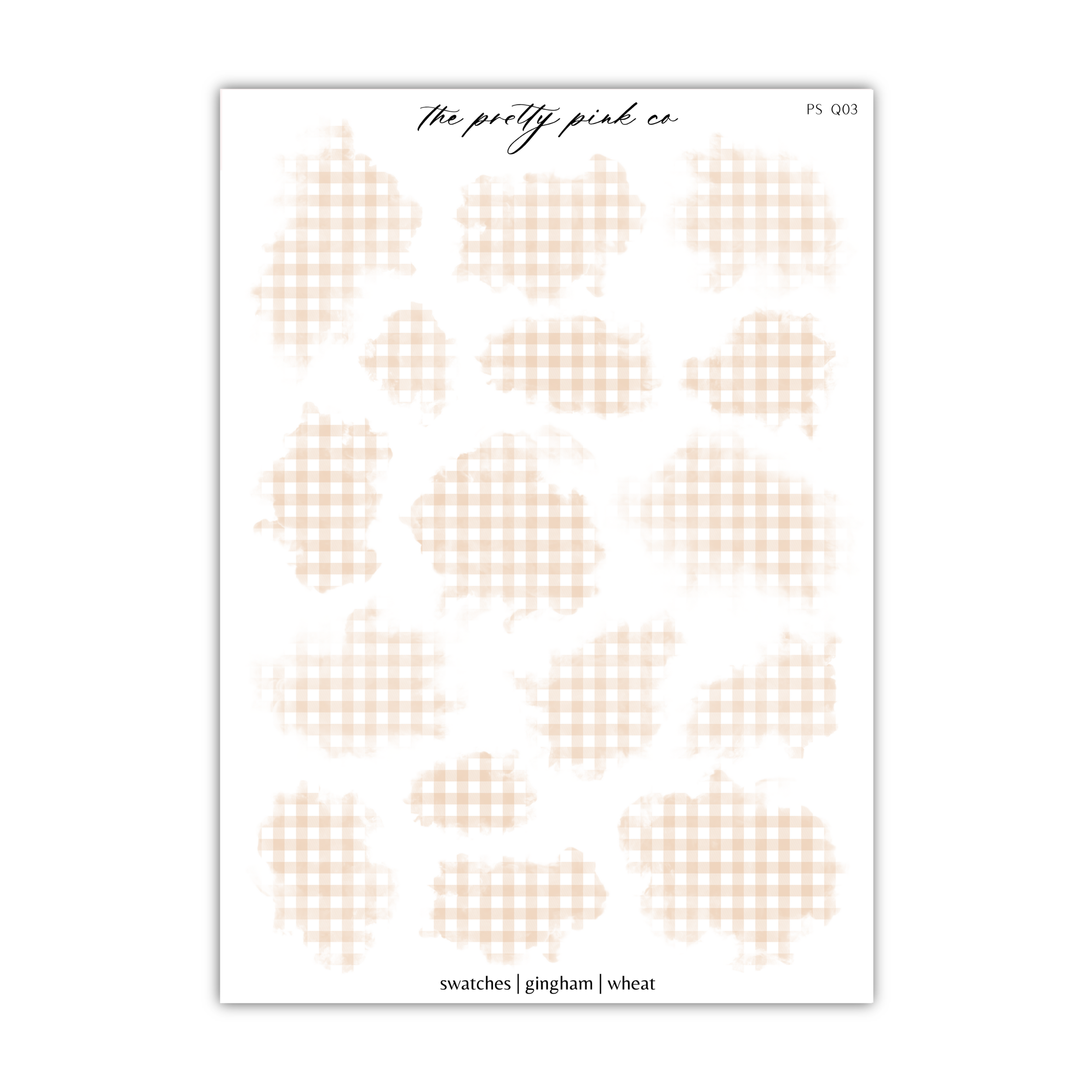 a sheet of paper with a pattern of sheep on it
