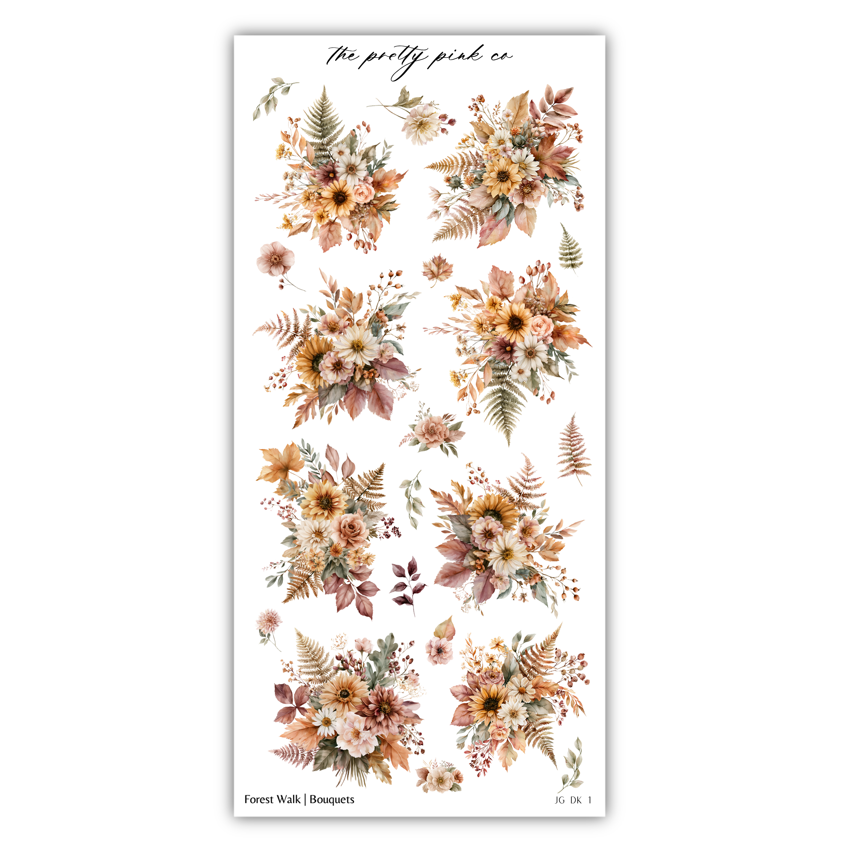 a collection of floral arrangements, including various types of flowers and foliage, arranged in a visually appealing manner.
