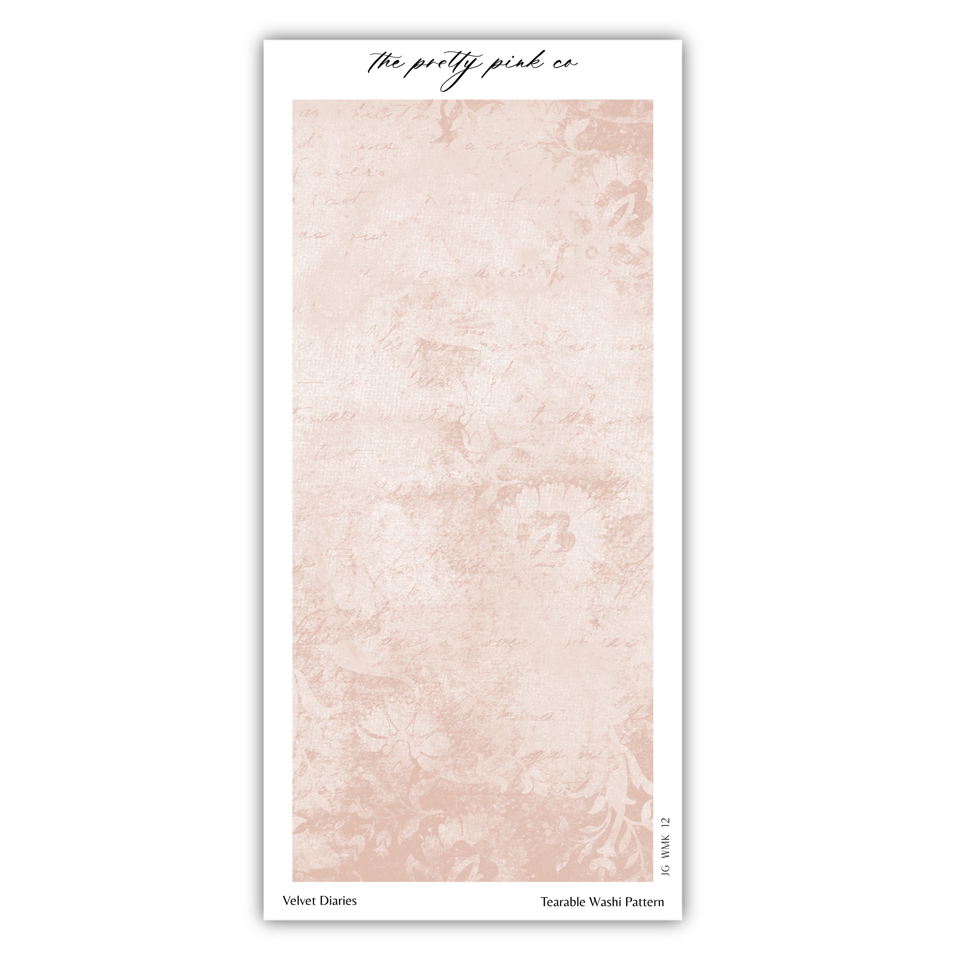 The image is a collage of various images, including a textured background with a floral pattern and a velvet diaries pattern.