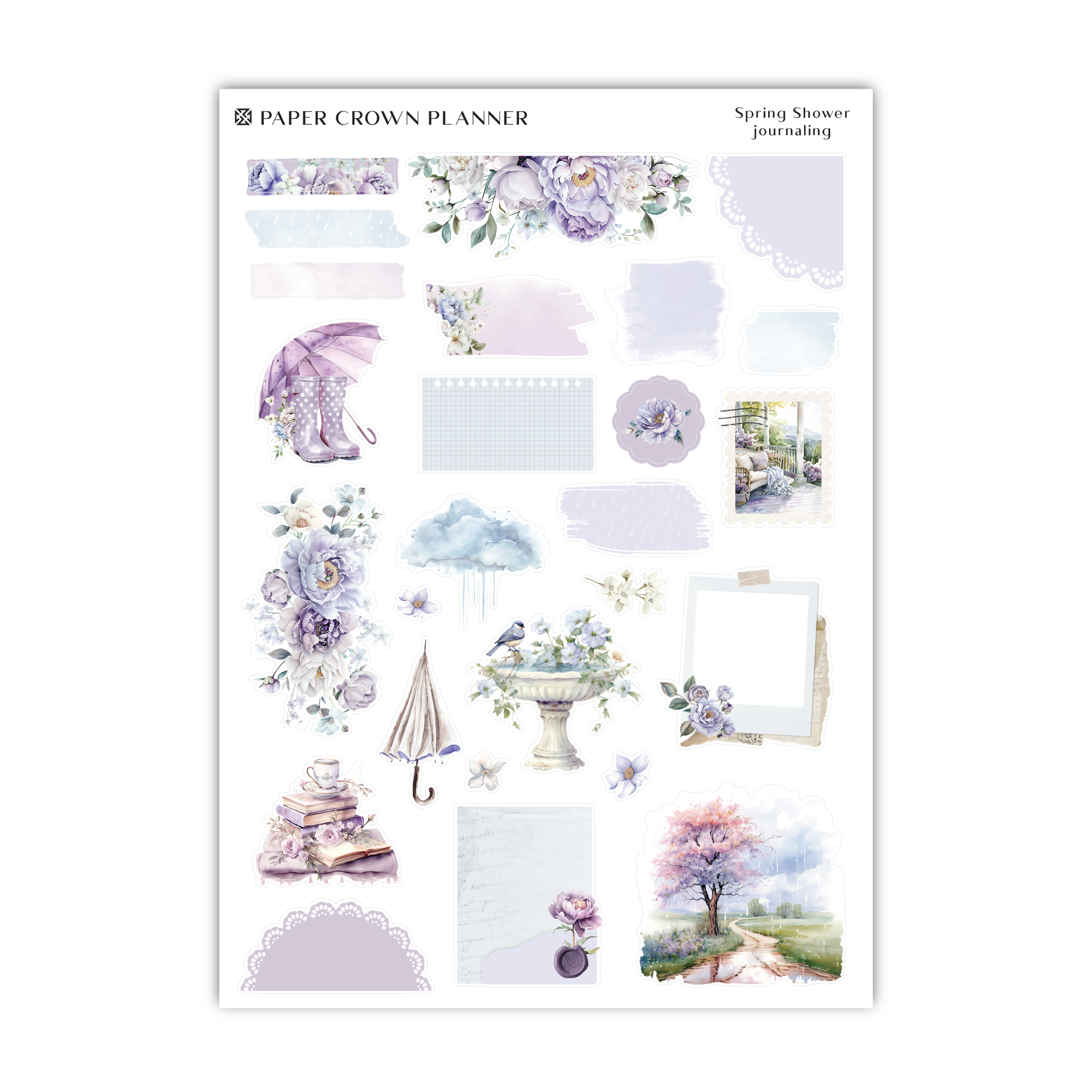 paper crown planner stickers