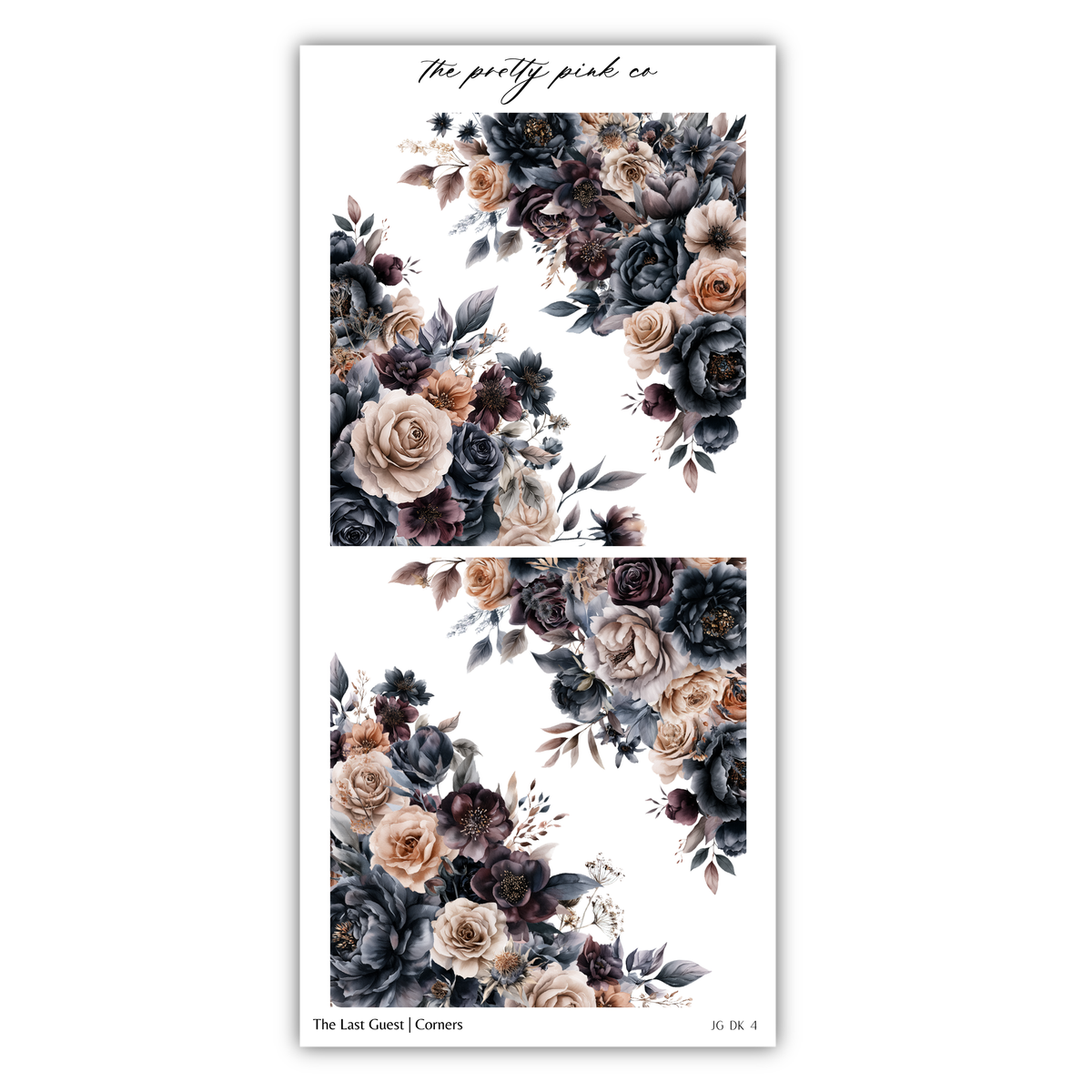 The image is a collage of two floral images, each featuring a variety of flowers in shades of blue, brown, and beige. The images are arranged side by side, creating a visually appealing and harmonious composition.