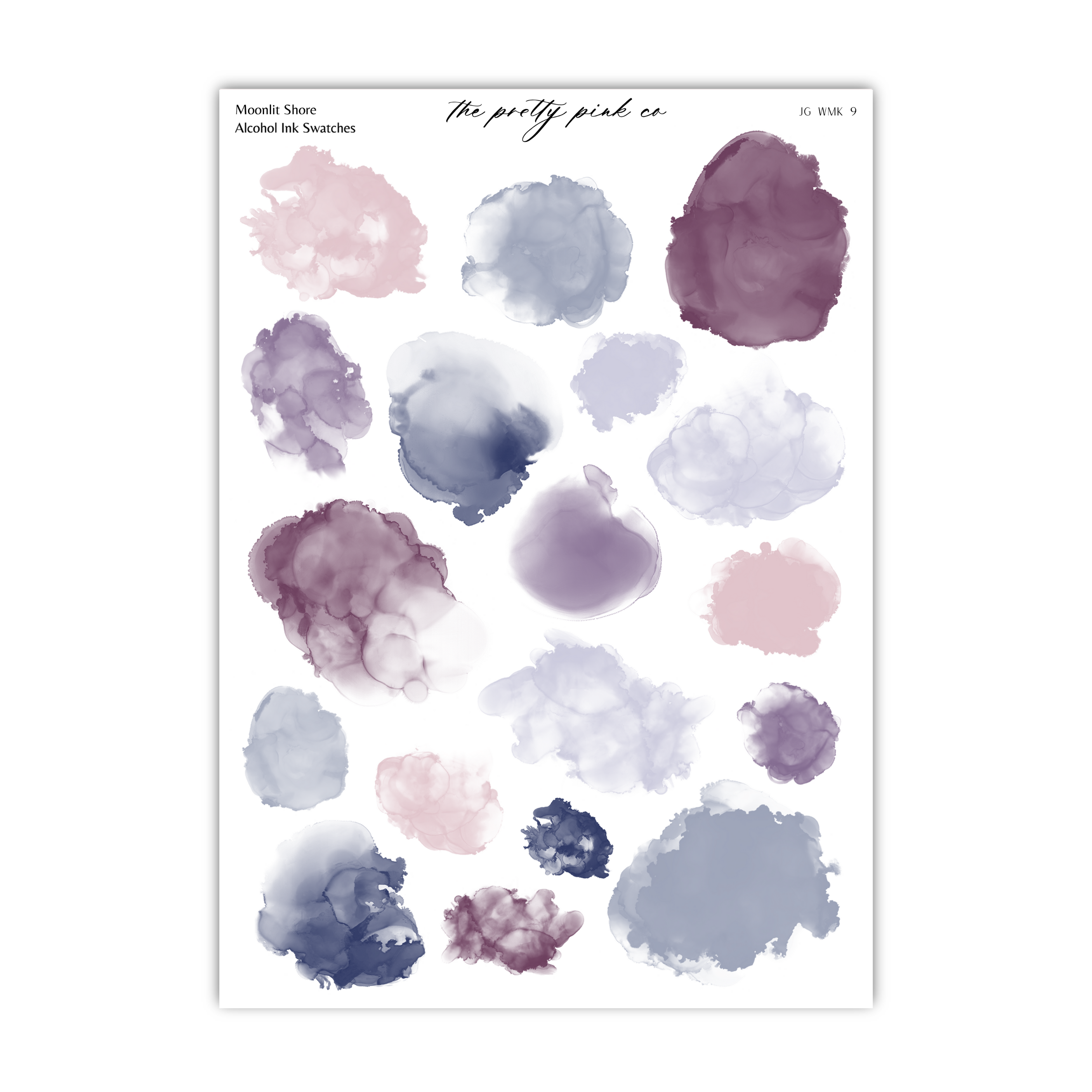 a sheet of watercolor paint on a white background