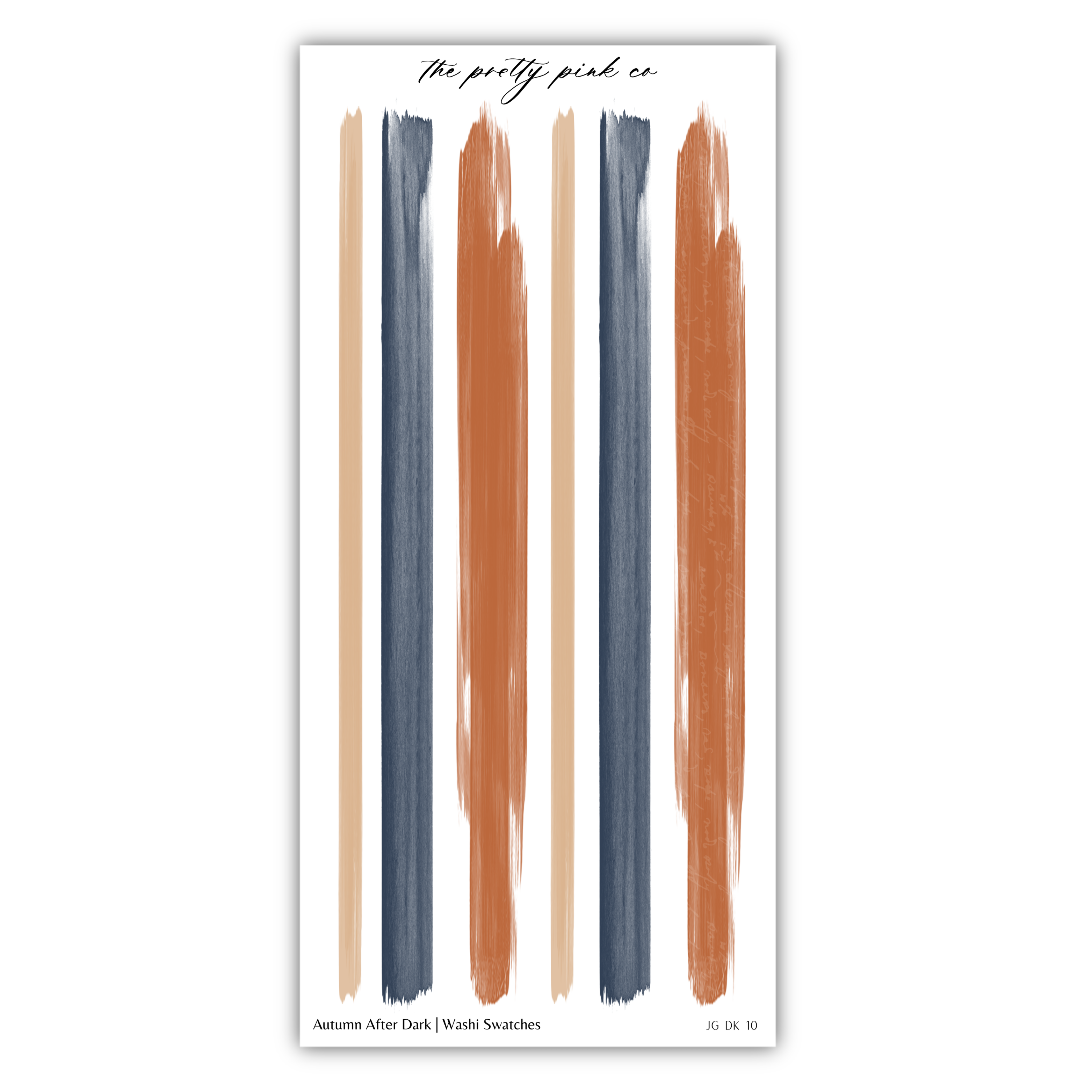The image is a collage of six vertical stripes in various colors, including orange, blue, and brown, arranged in a grid-like pattern.