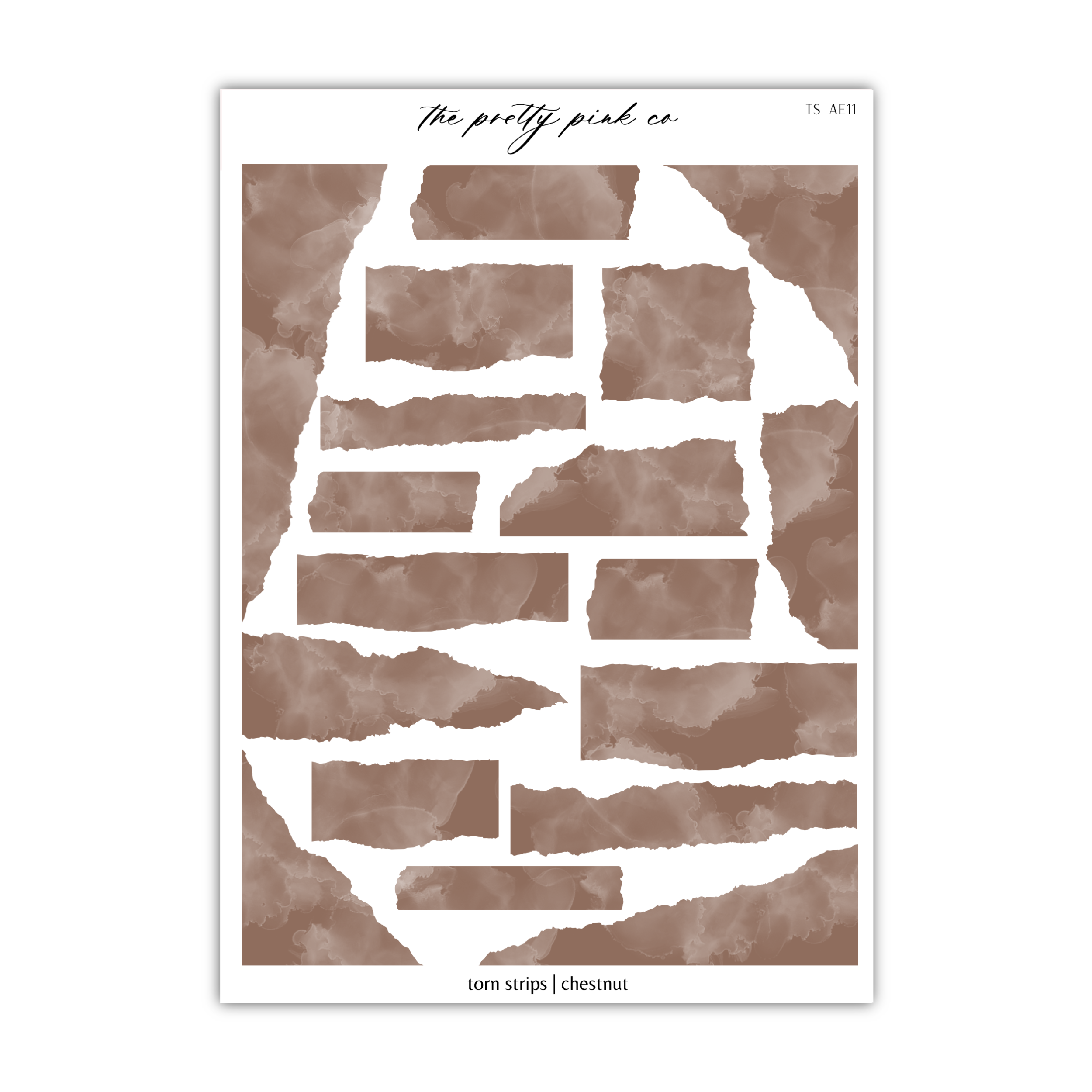 a piece of paper with a brown and white pattern on it
