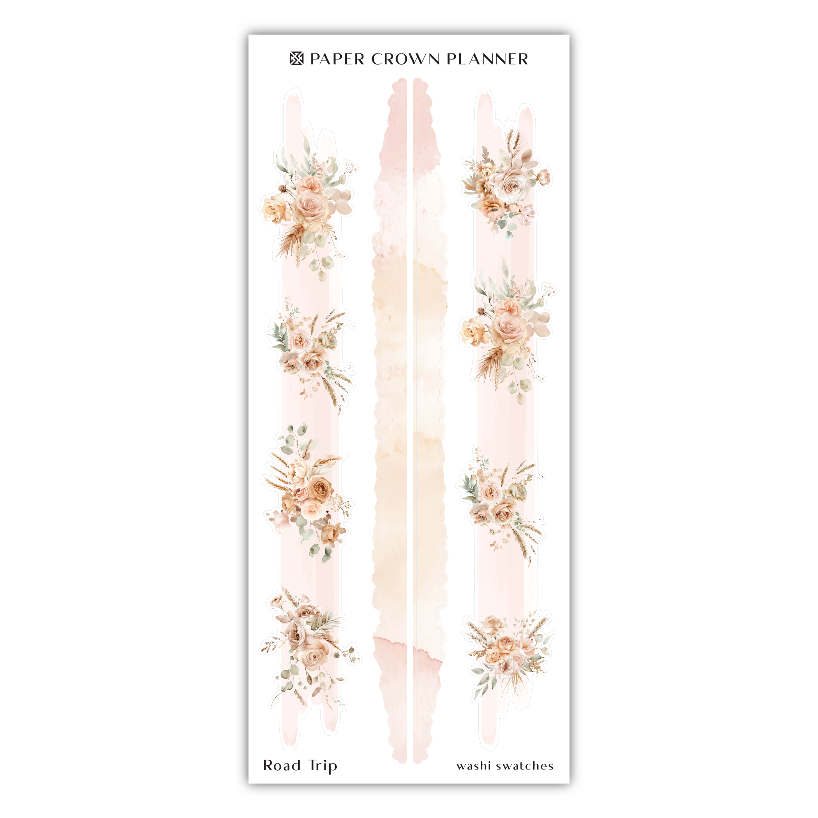 a sticker with flowers on it