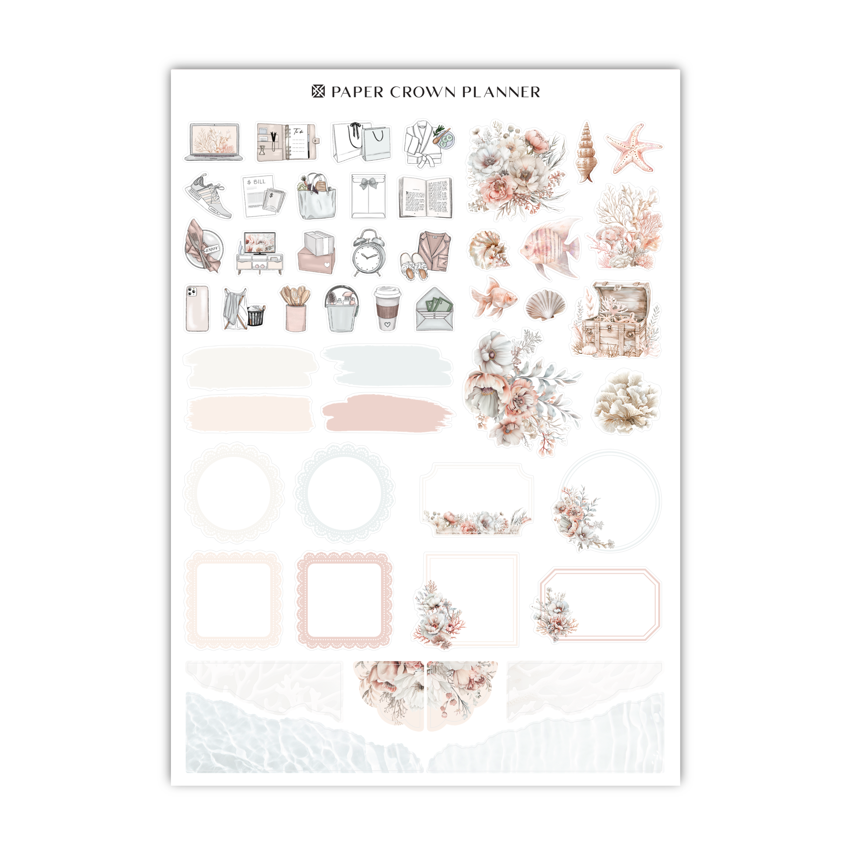 paper crown planner stickers