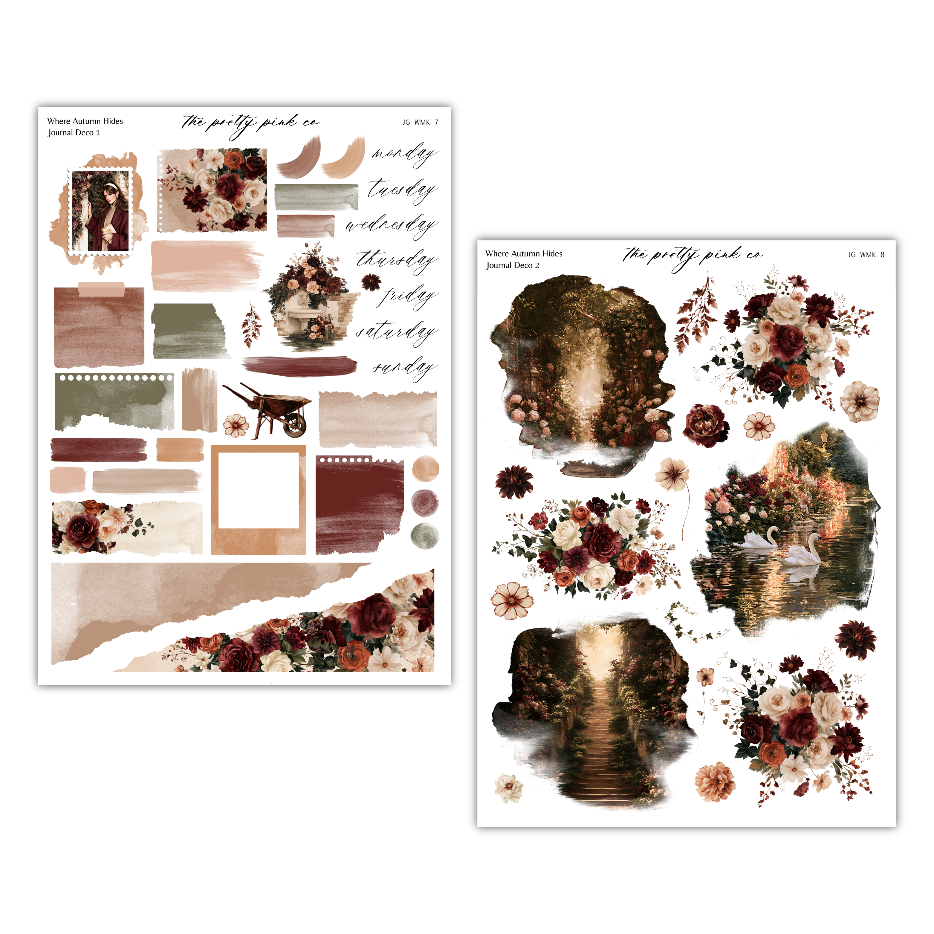 a collage of various floral and nature-themed images, including flowers, leaves, and other natural elements. The collage appears to be a collection of different pictures that together create a visually appealing and harmonious composition.