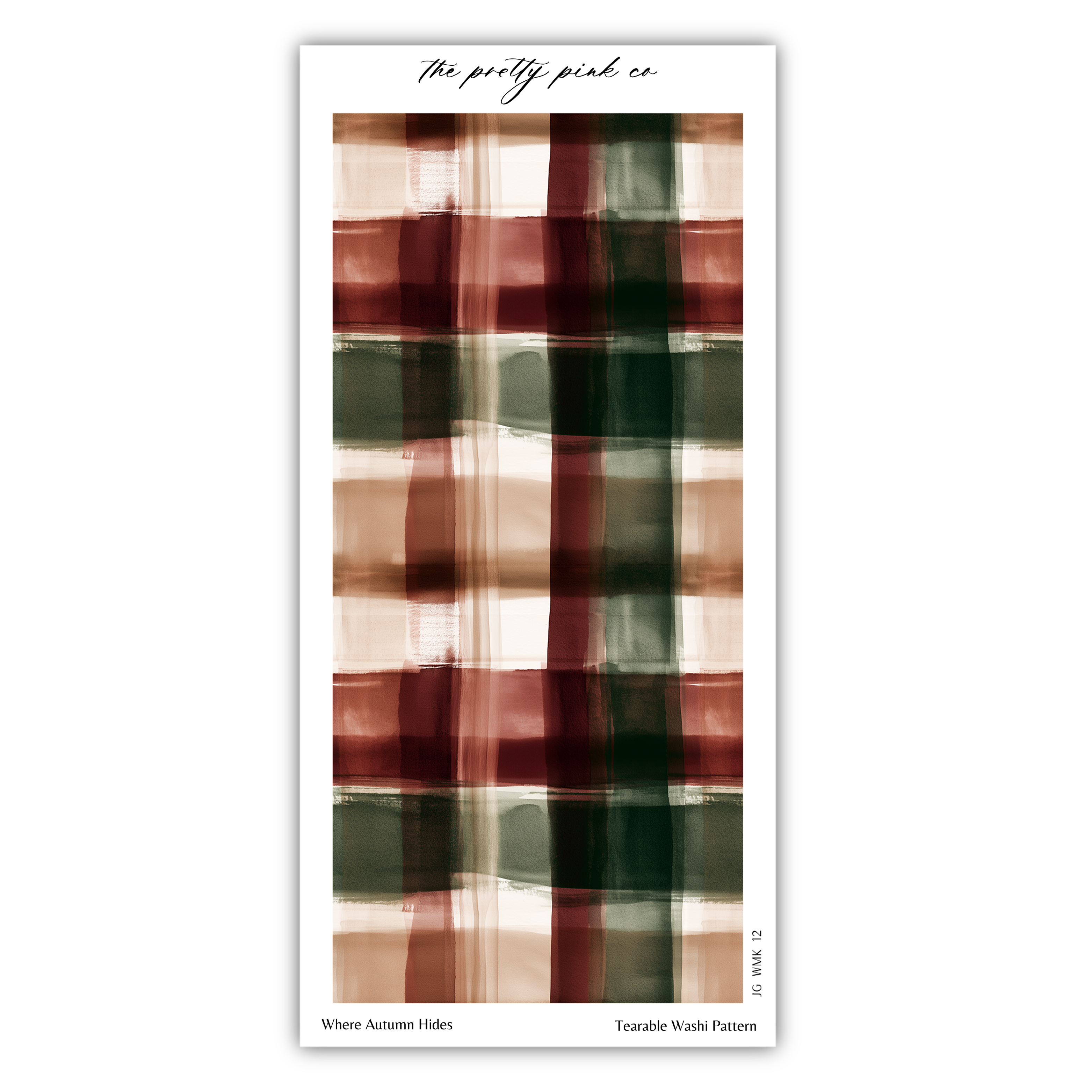 The image is a collage of various abstract patterns, including a checkerboard pattern with shades of brown, green, and red. The patterns are arranged in a vertical orientation, creating a visually striking and dynamic composition.