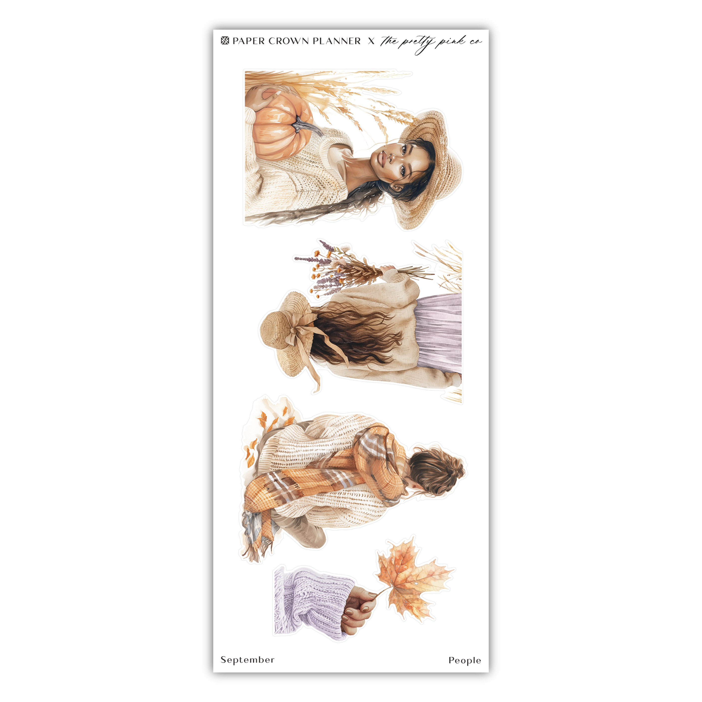 a bookmark with a picture of a woman wearing a hat