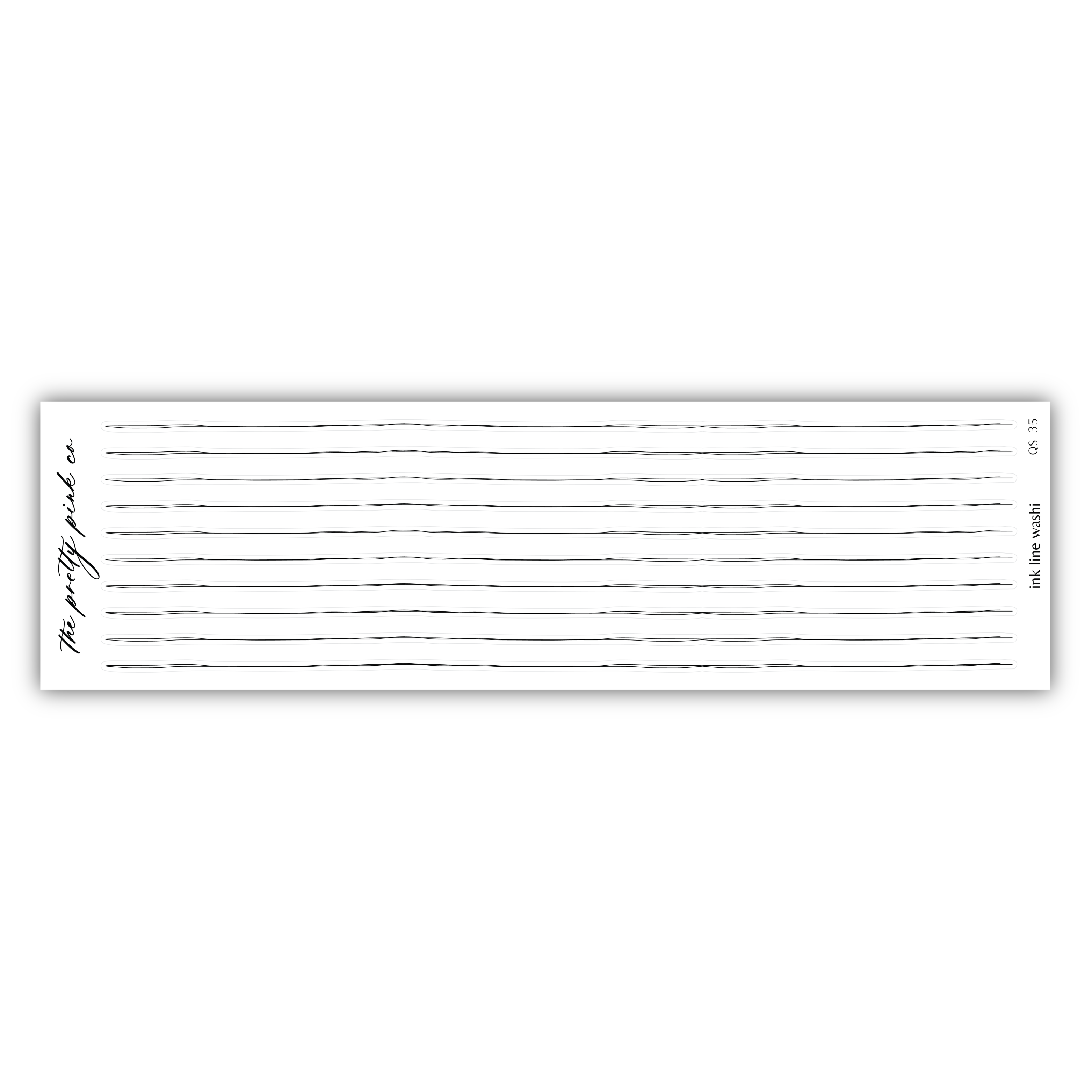 a white paper with lines on it