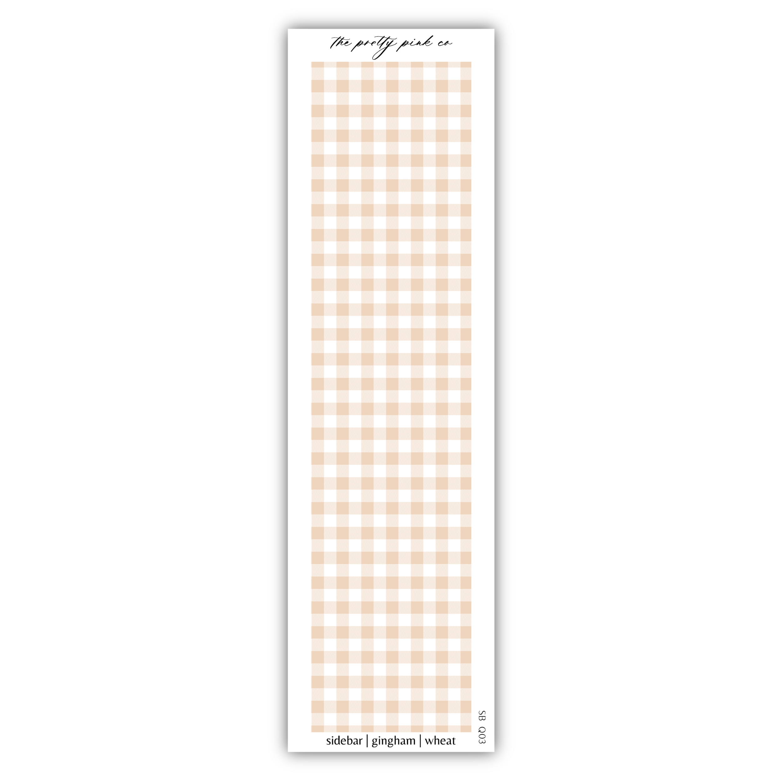 a bookmark with a checkered pattern on it