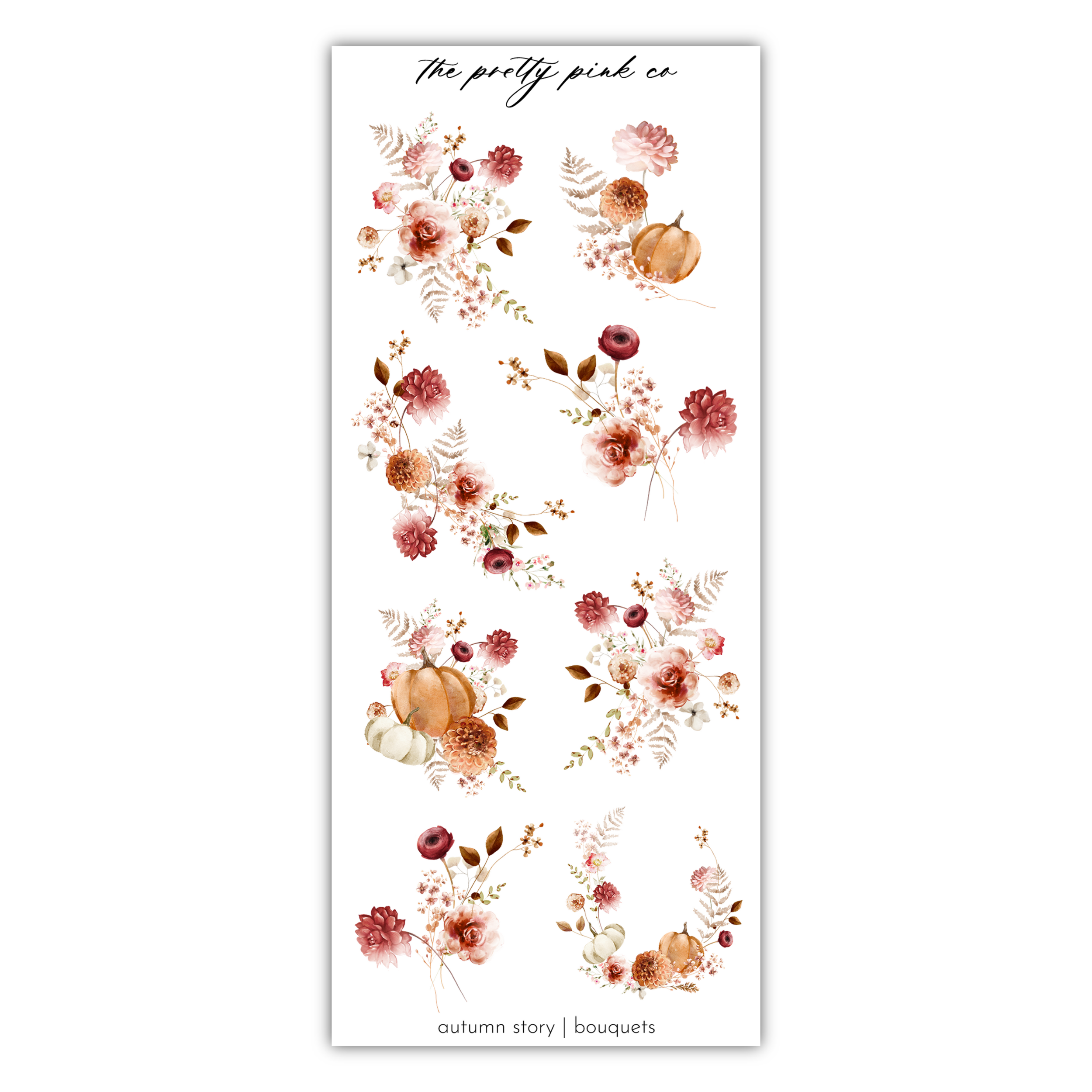 a sticker with flowers and leaves on it