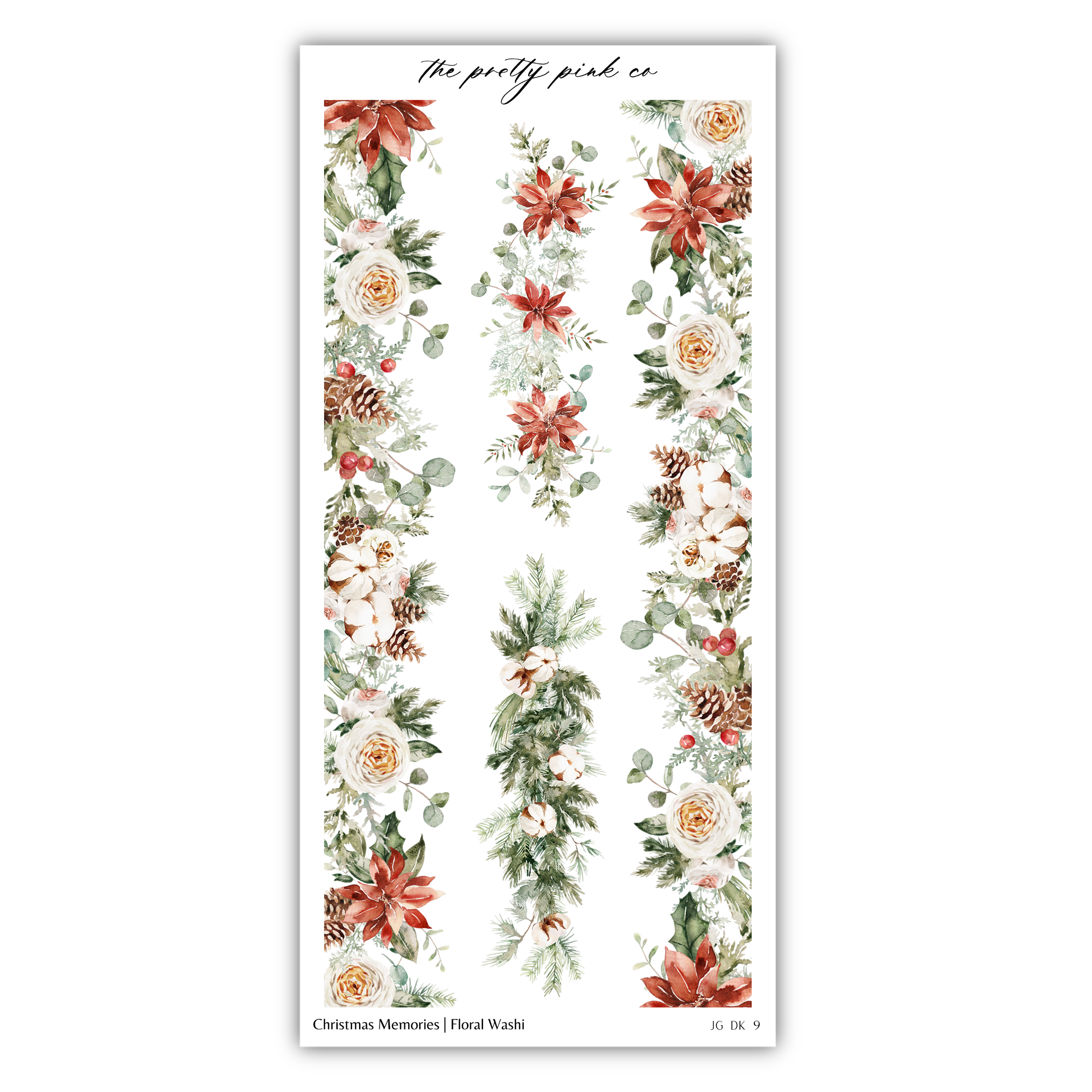 a sticker with flowers and leaves on it