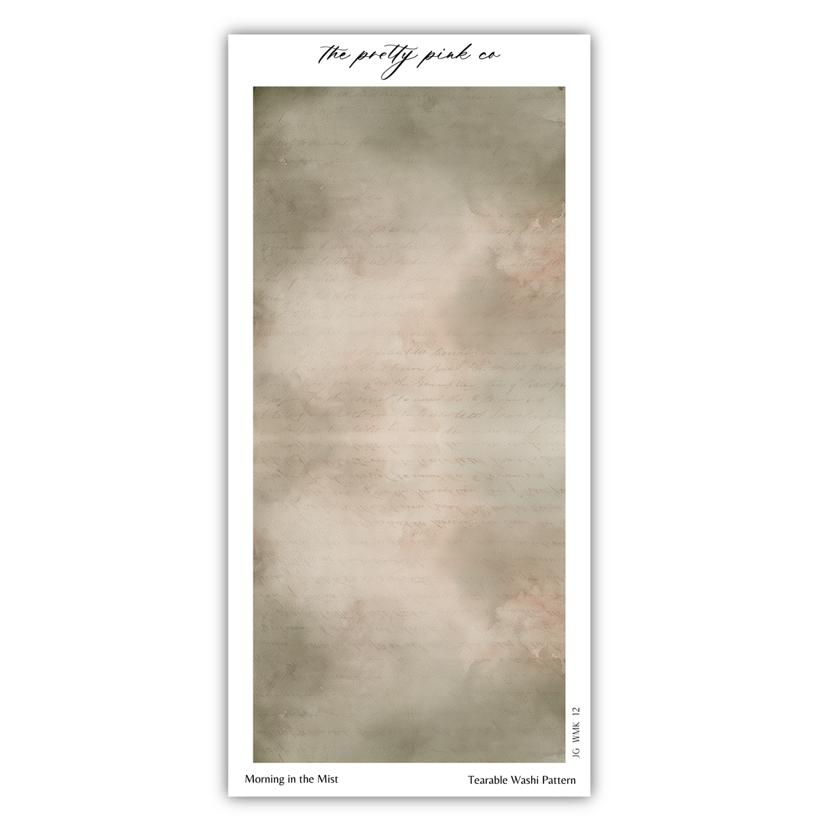 The image is a text-based collage with a watercolor-like texture, featuring a watermark and a caption that reads "Morning in the Mist".