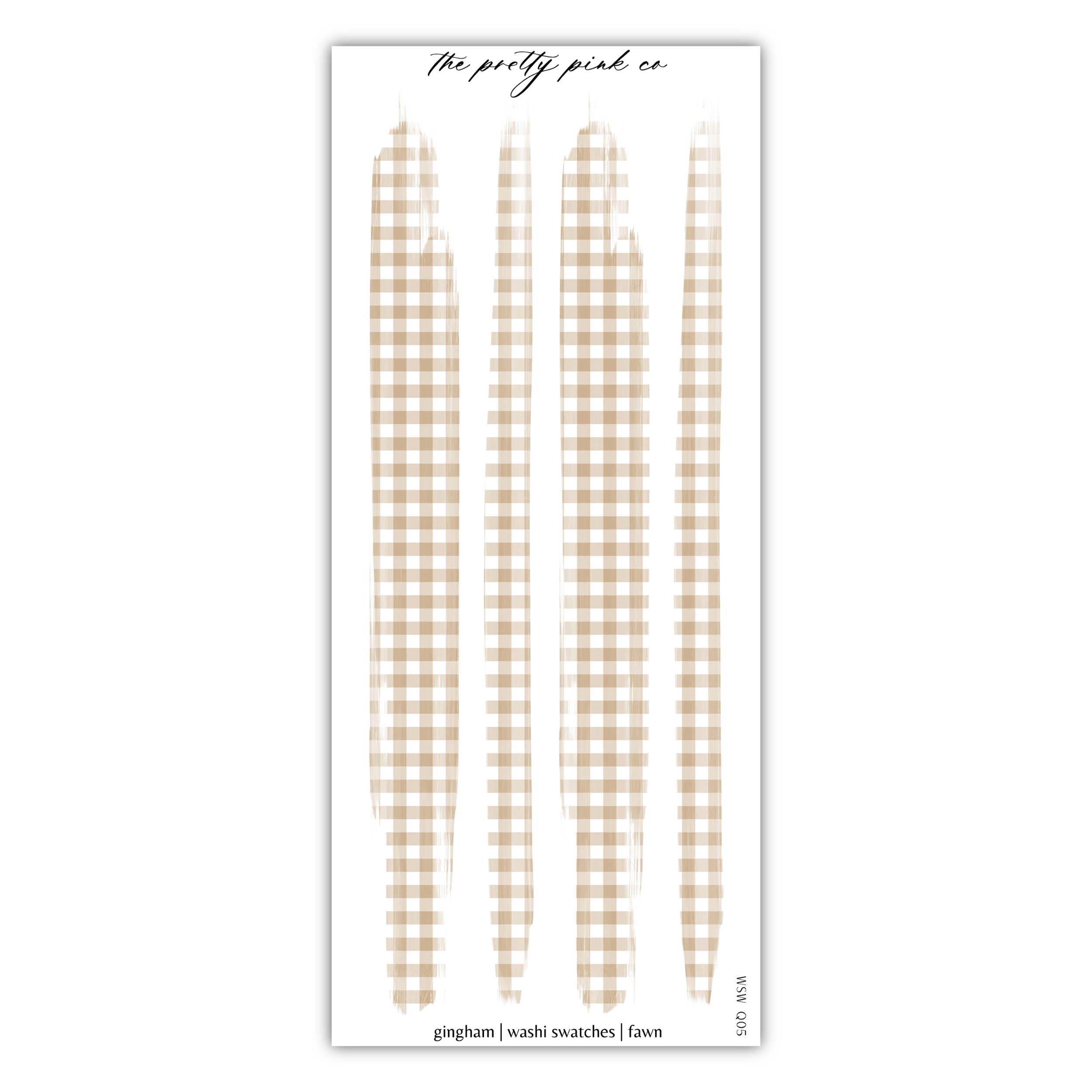 a brown and white checkered pattern sticker