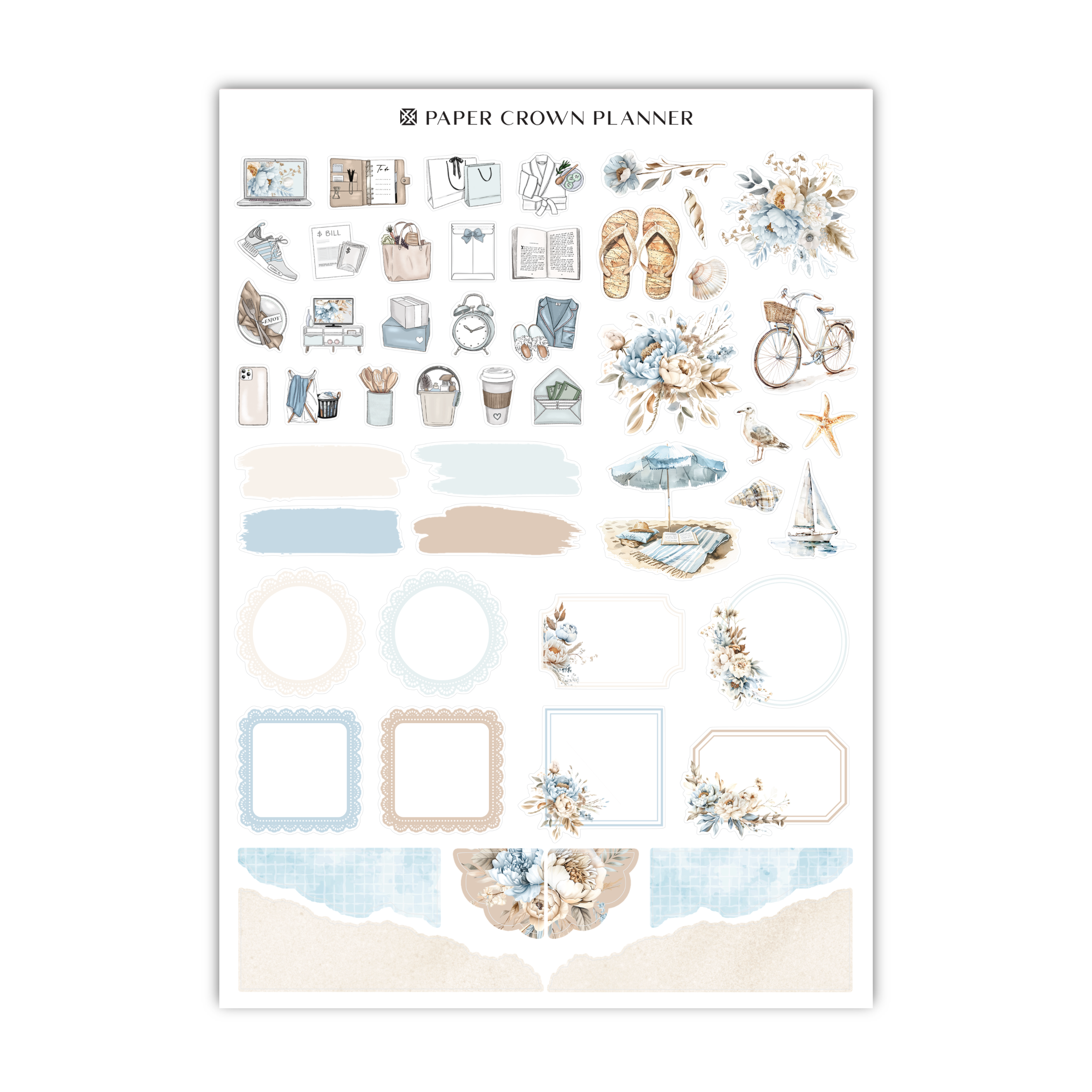 paper crown planner stickers