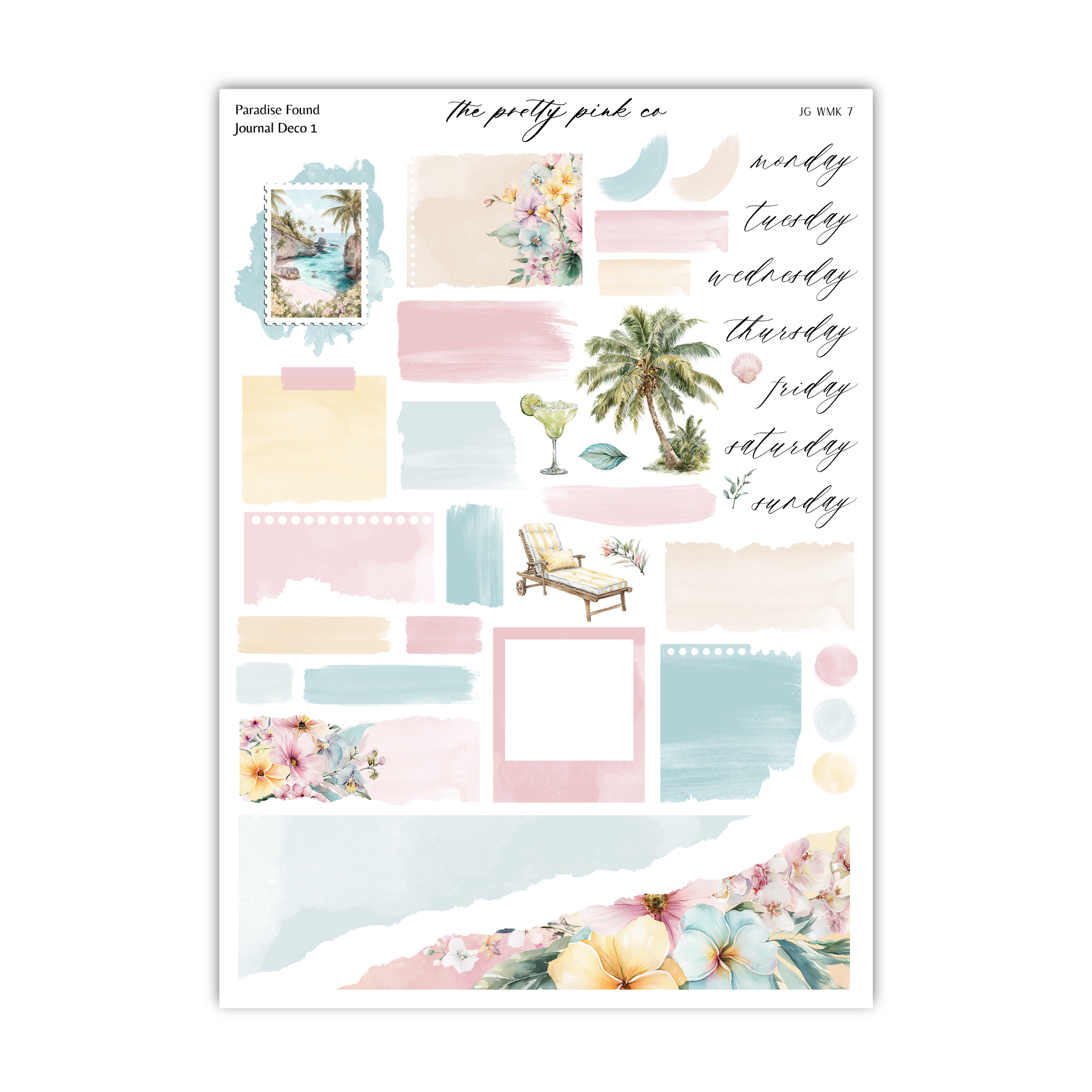 The image is a collage of various colorful and artistic elements, including a tropical scene, a palm tree, flowers, and a lounge chair. The collage appears to be a creative and visually appealing composition, with a focus on the use of different colors and textures to create a harmonious and dynamic visual experience.