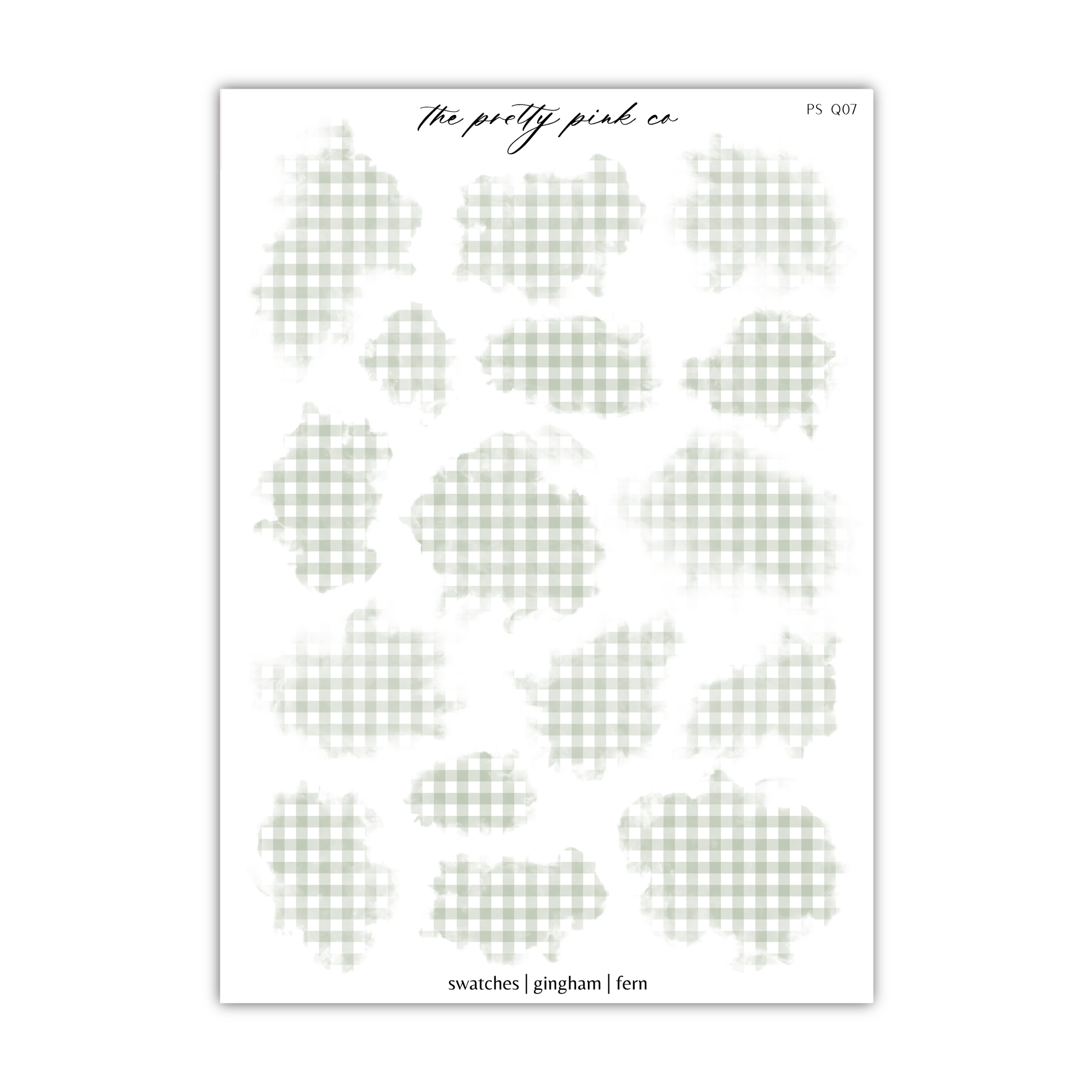 a sheet of paper with a pattern of sheep on it