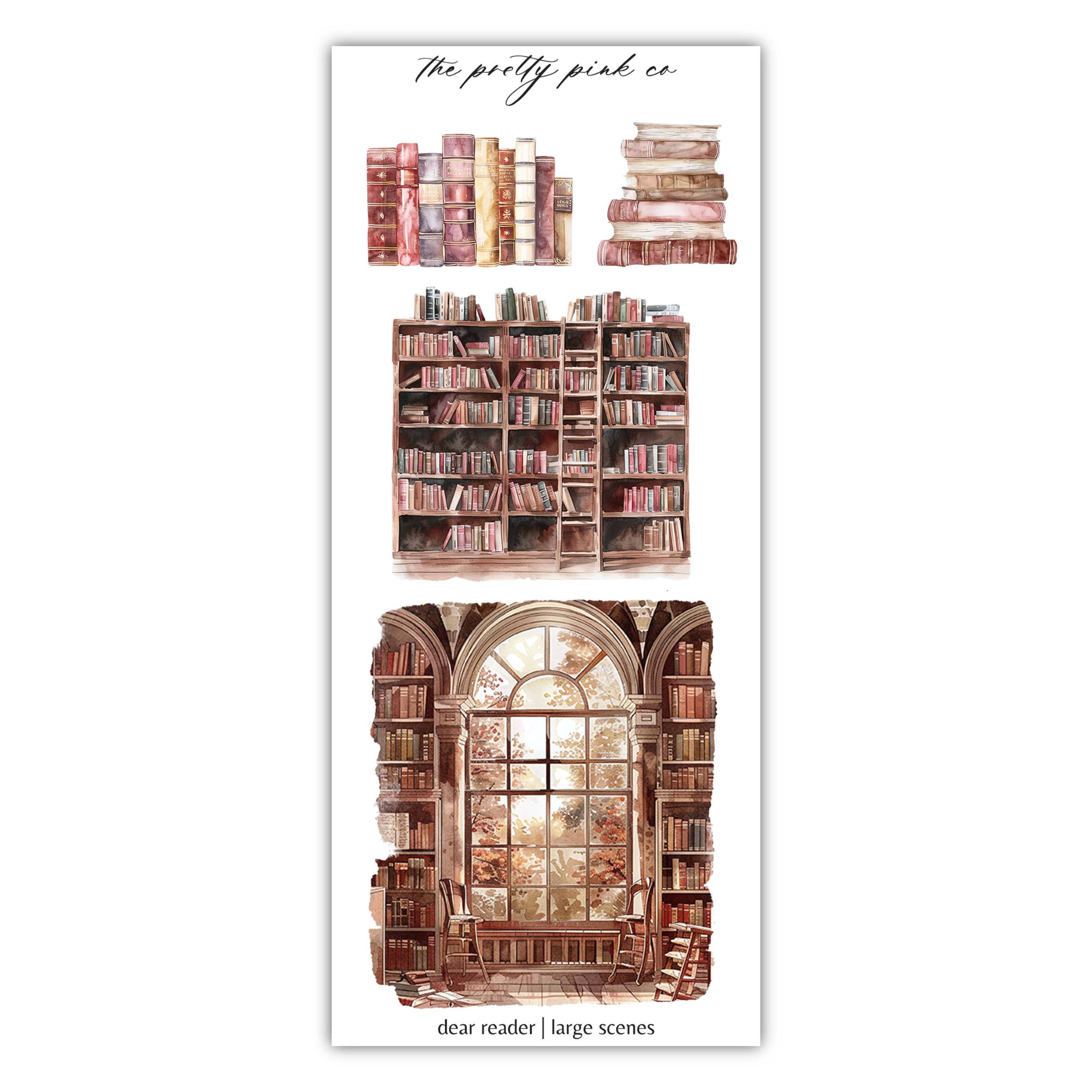 a picture of a book shelf with books on it