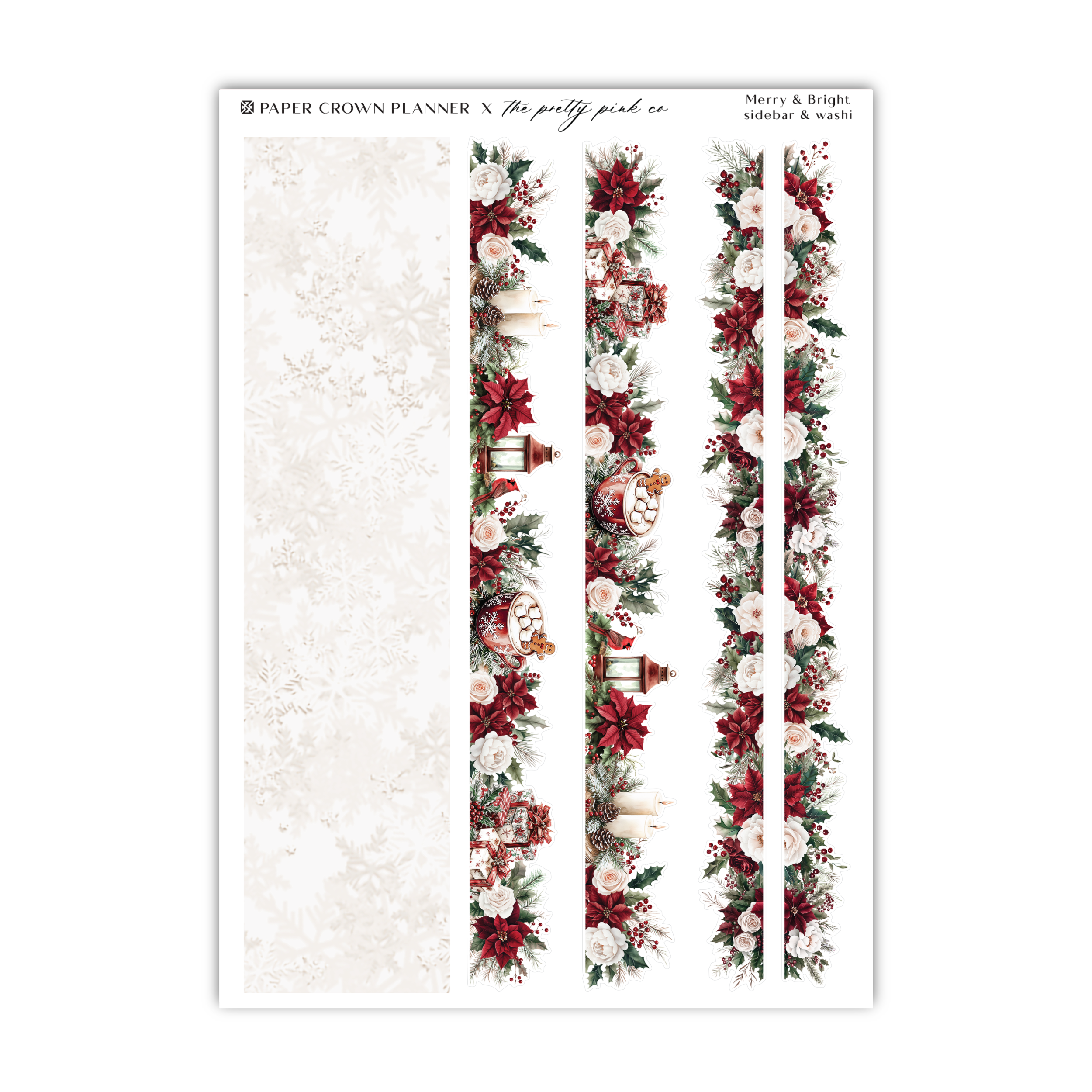 a sheet of paper with flowers on it