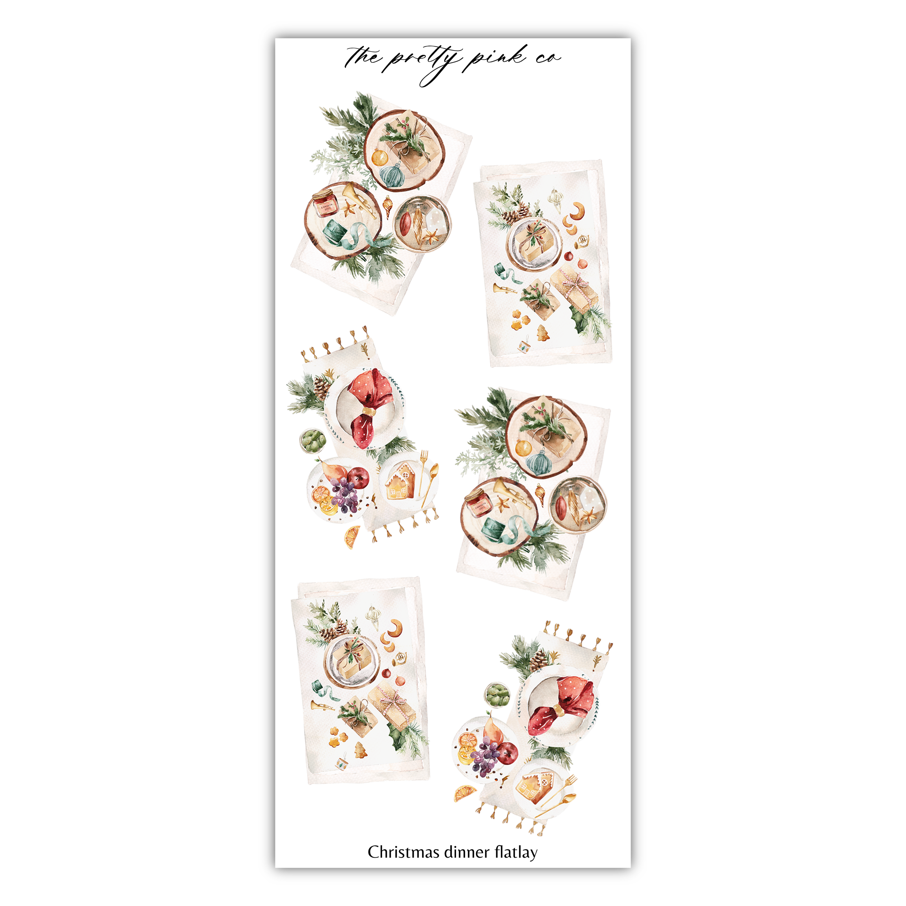 a sticker with a picture of food on it