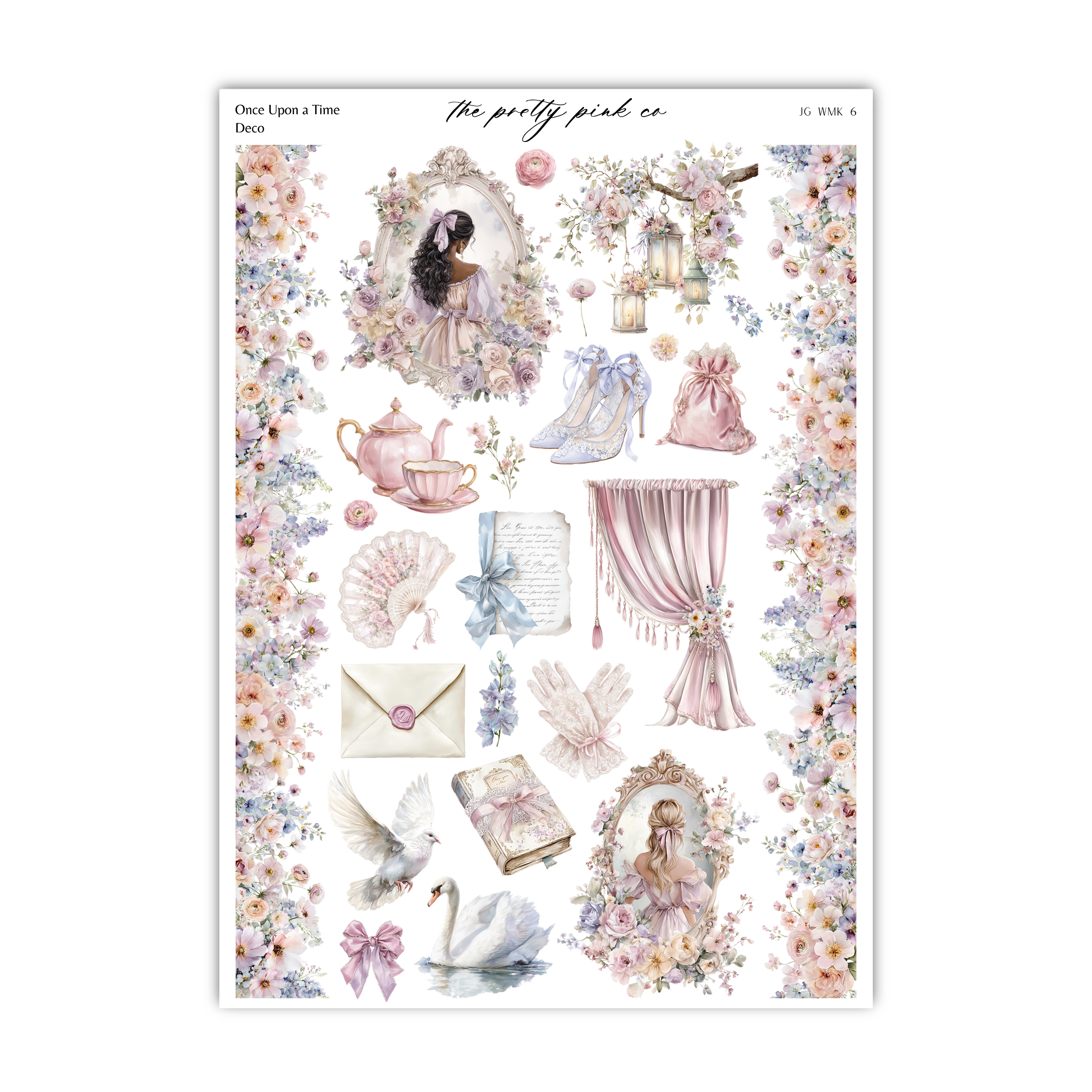 The image is a collage of various decorative and ornamental elements, including floral arrangements, lace, and other ornamental objects, all set against a white background.