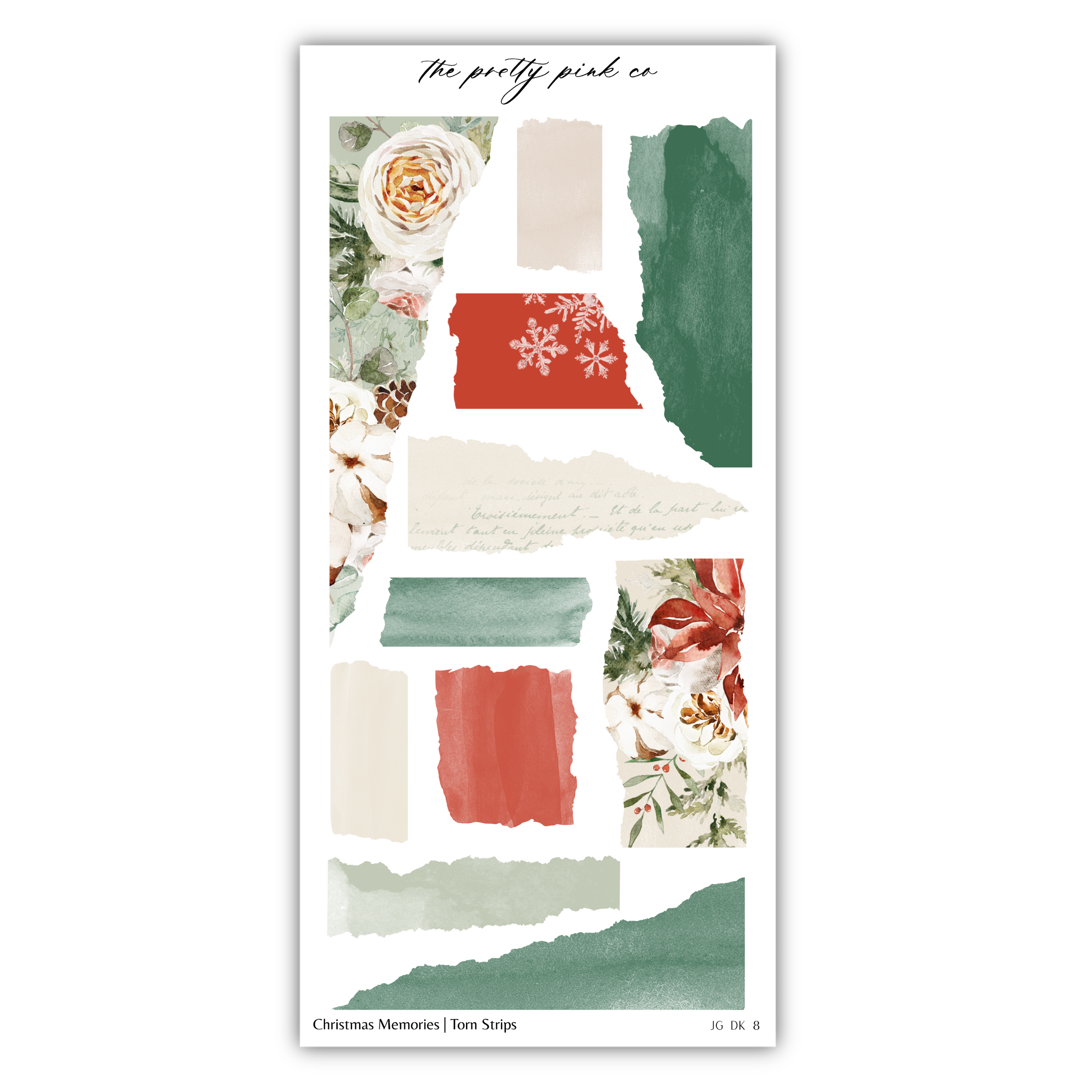 a sheet of paper with flowers on it