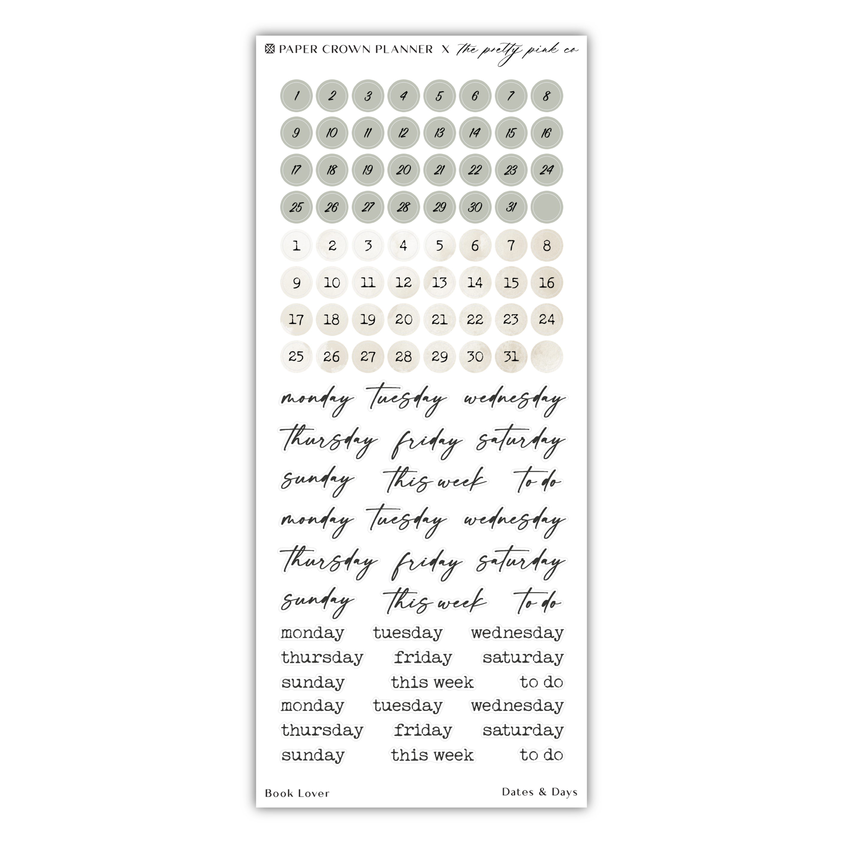 a sticker with a handwritten message on it