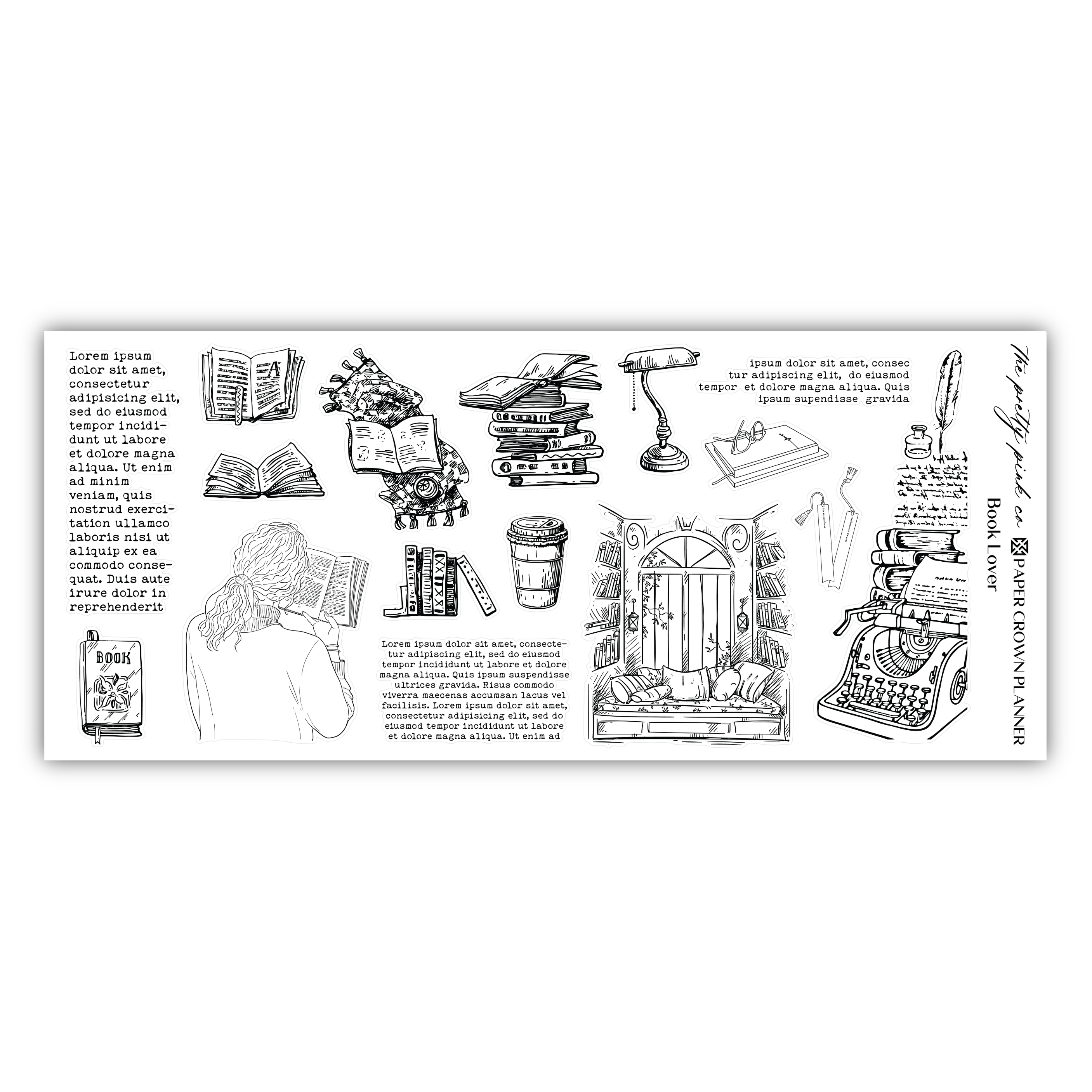 a black and white drawing of a typewriter