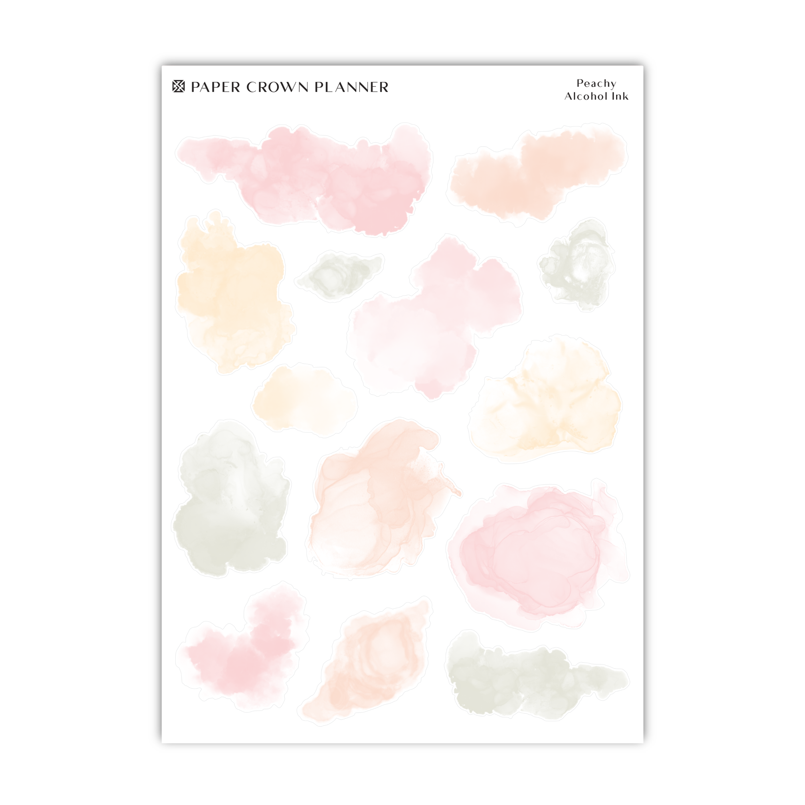 a sheet of watercolor paint on a white background