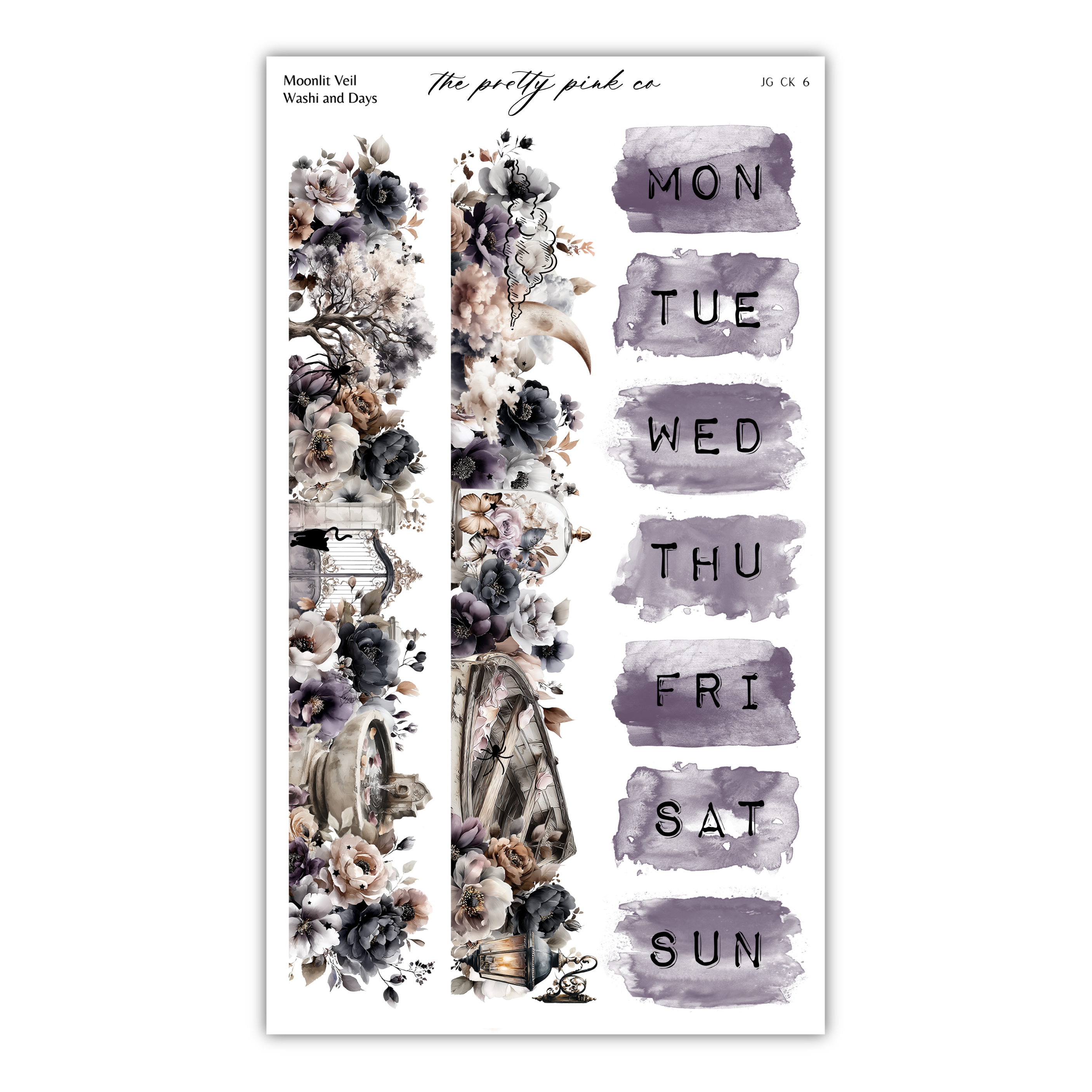 The image is a poster or flyer with a floral design and text, likely used for scheduling or planning purposes.