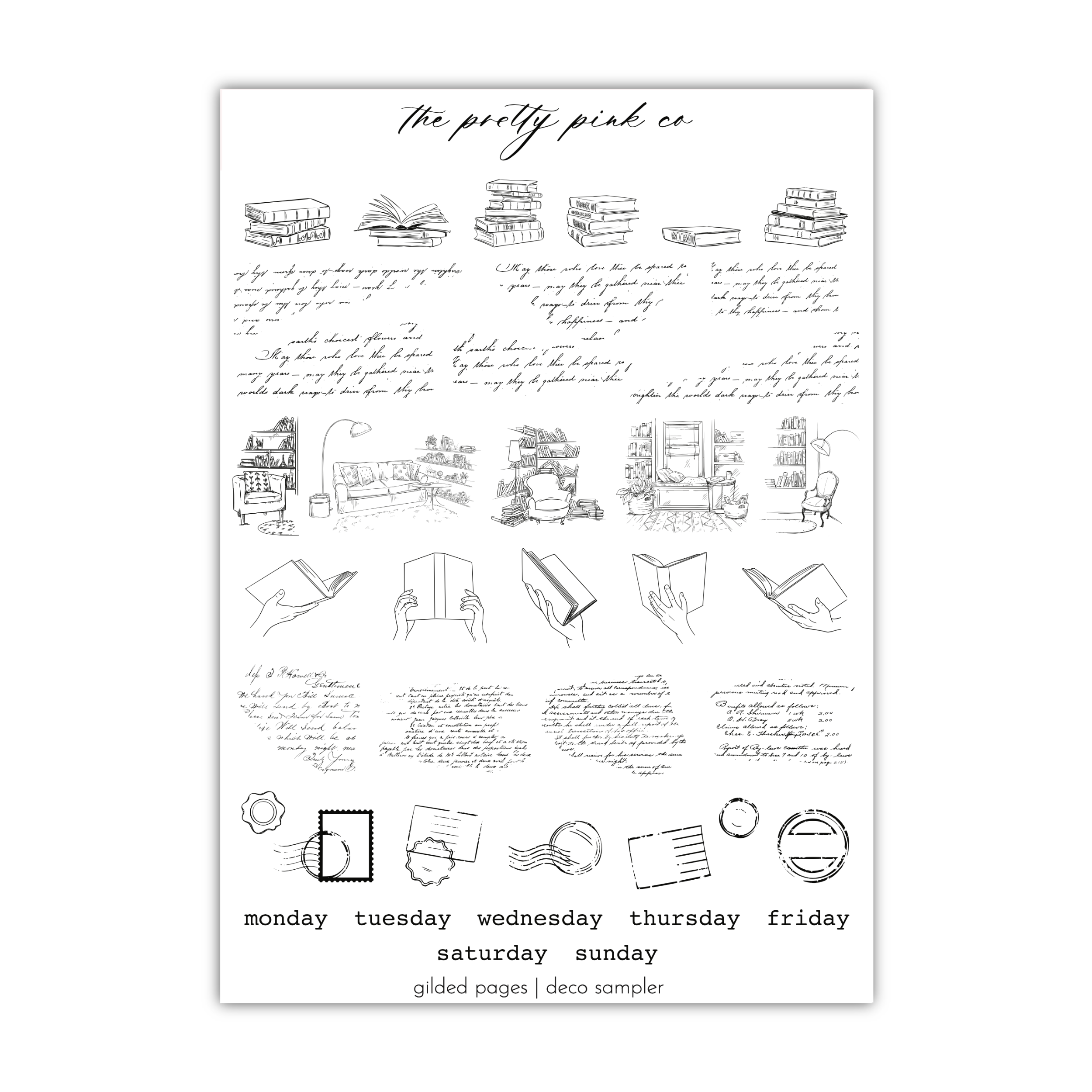 Gilded Pages | Deco Sampler
