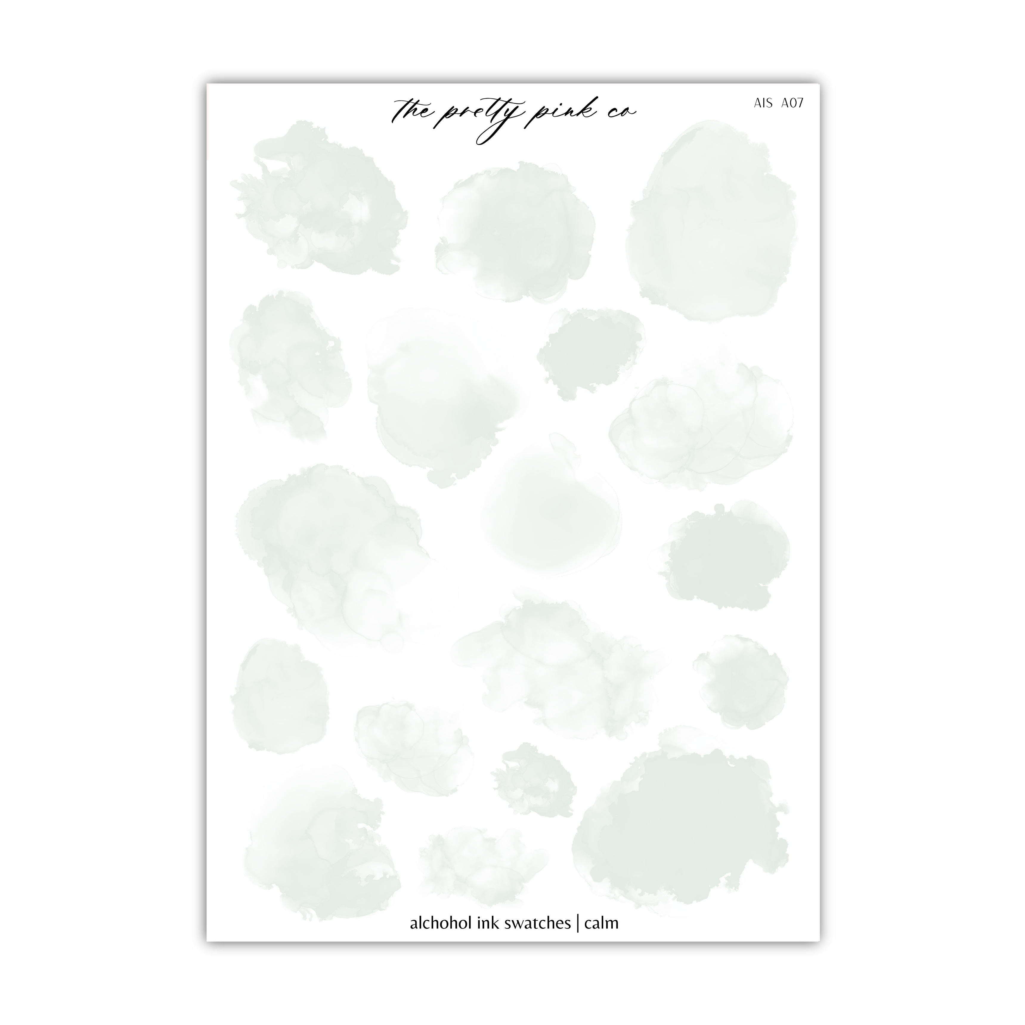 a sheet of white watercolor paint on a white background