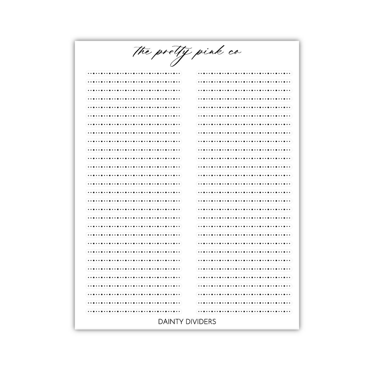 Dividers – Pretty Planner Co.