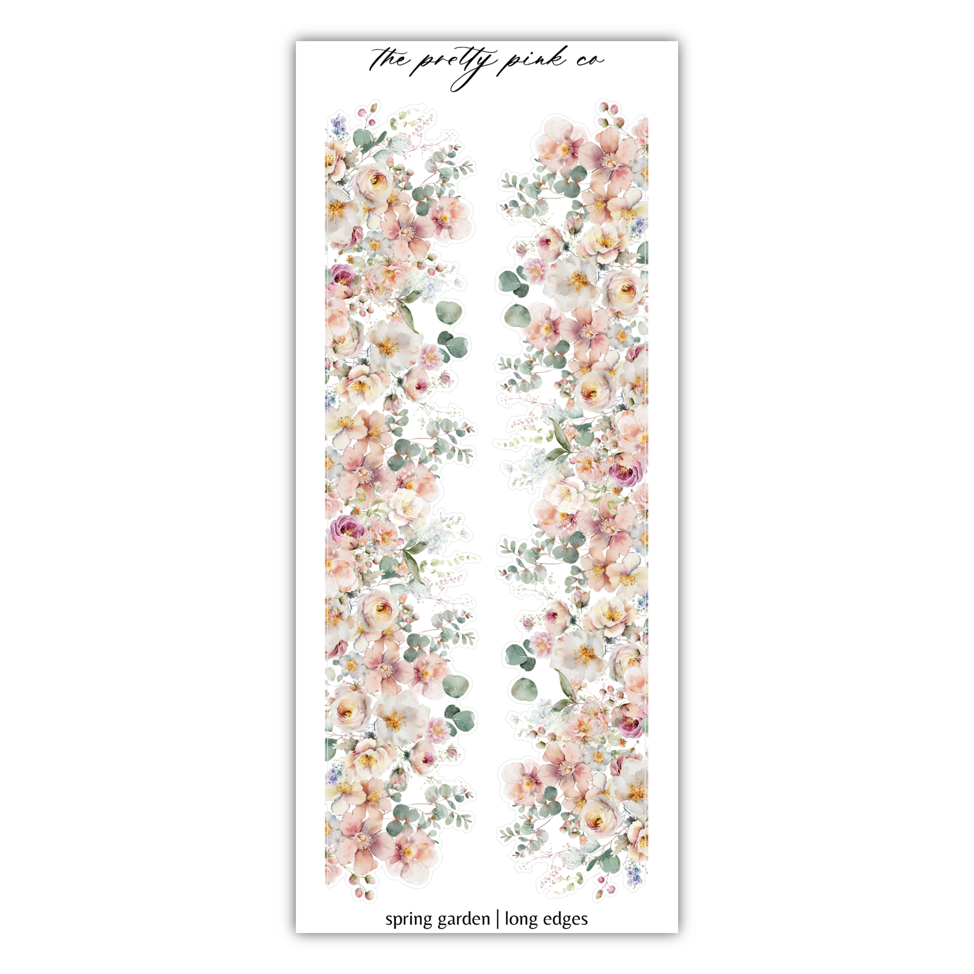 a sticker with flowers and leaves on it