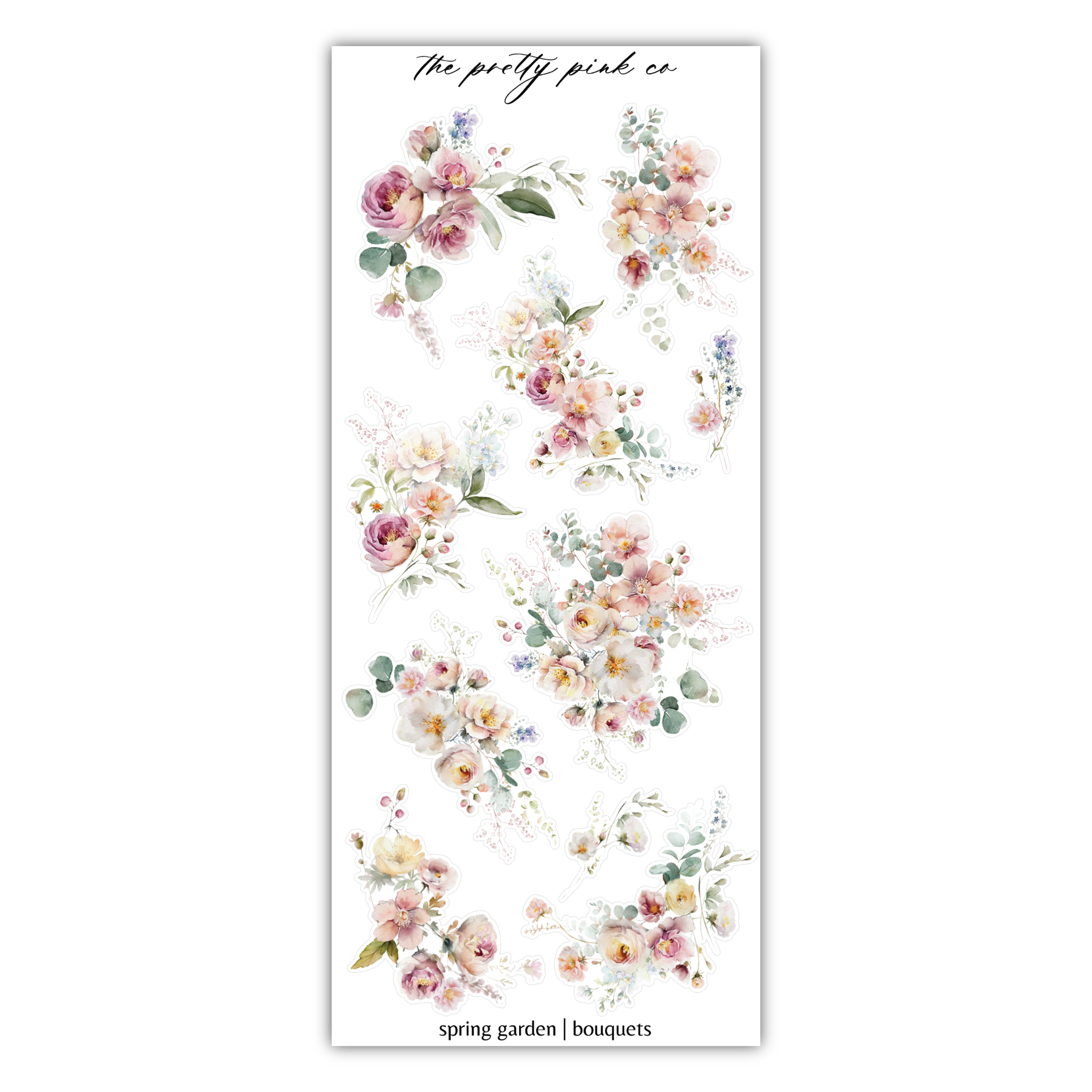 a sticker with flowers and leaves on it