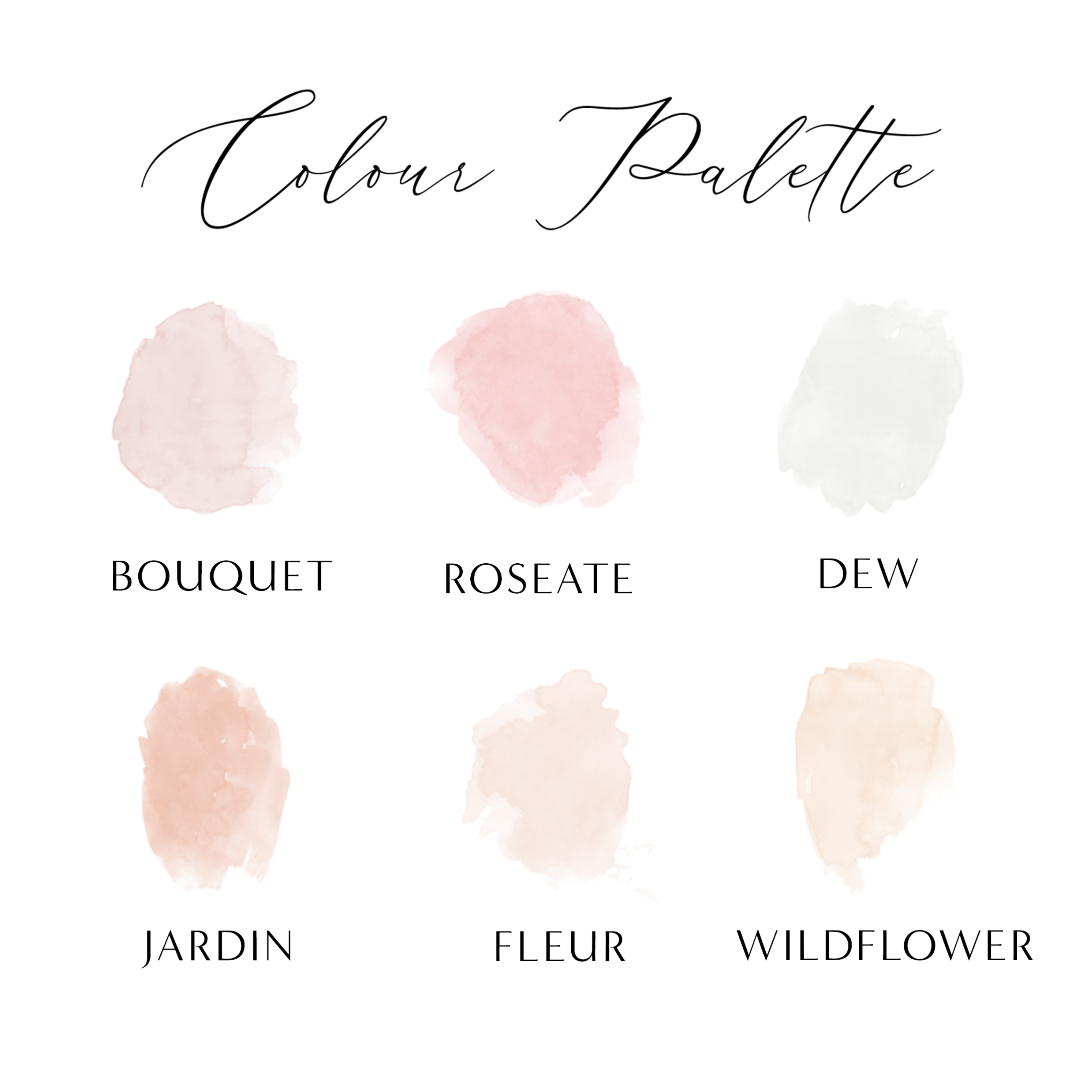 a poster with different colors of paint