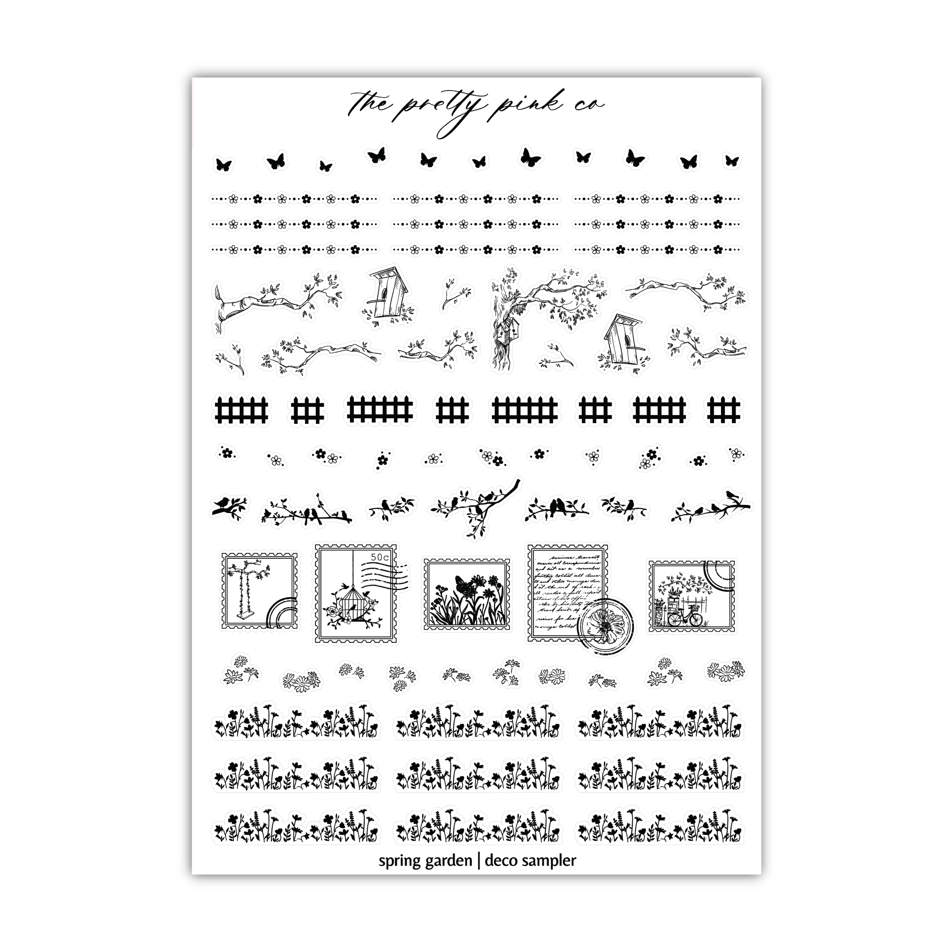 a sheet of paper with a pattern on it