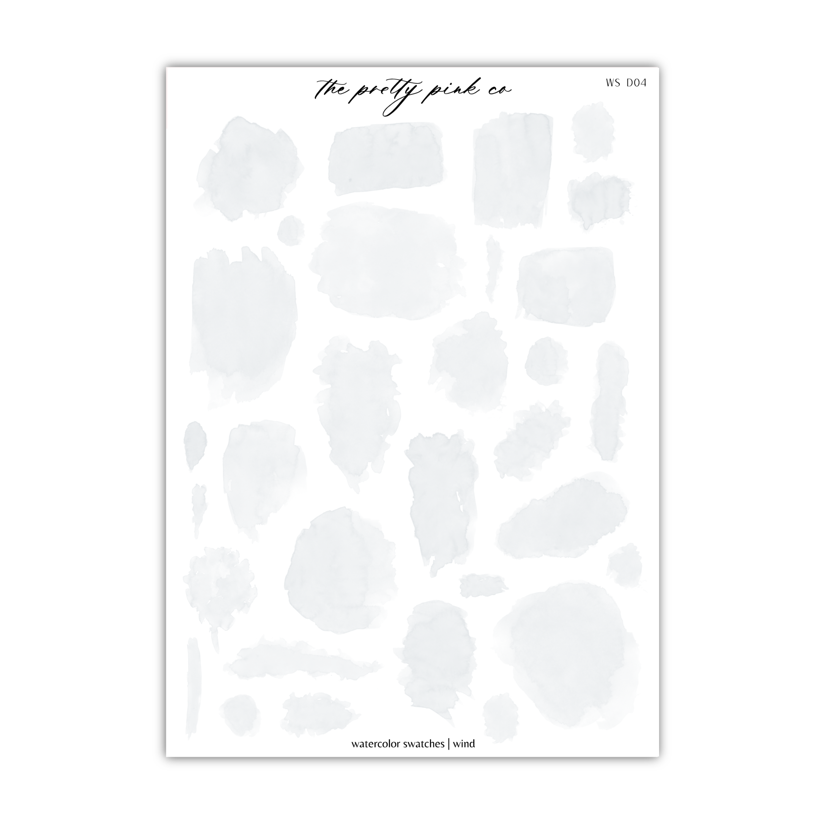 a sheet of white paper with black ink on it