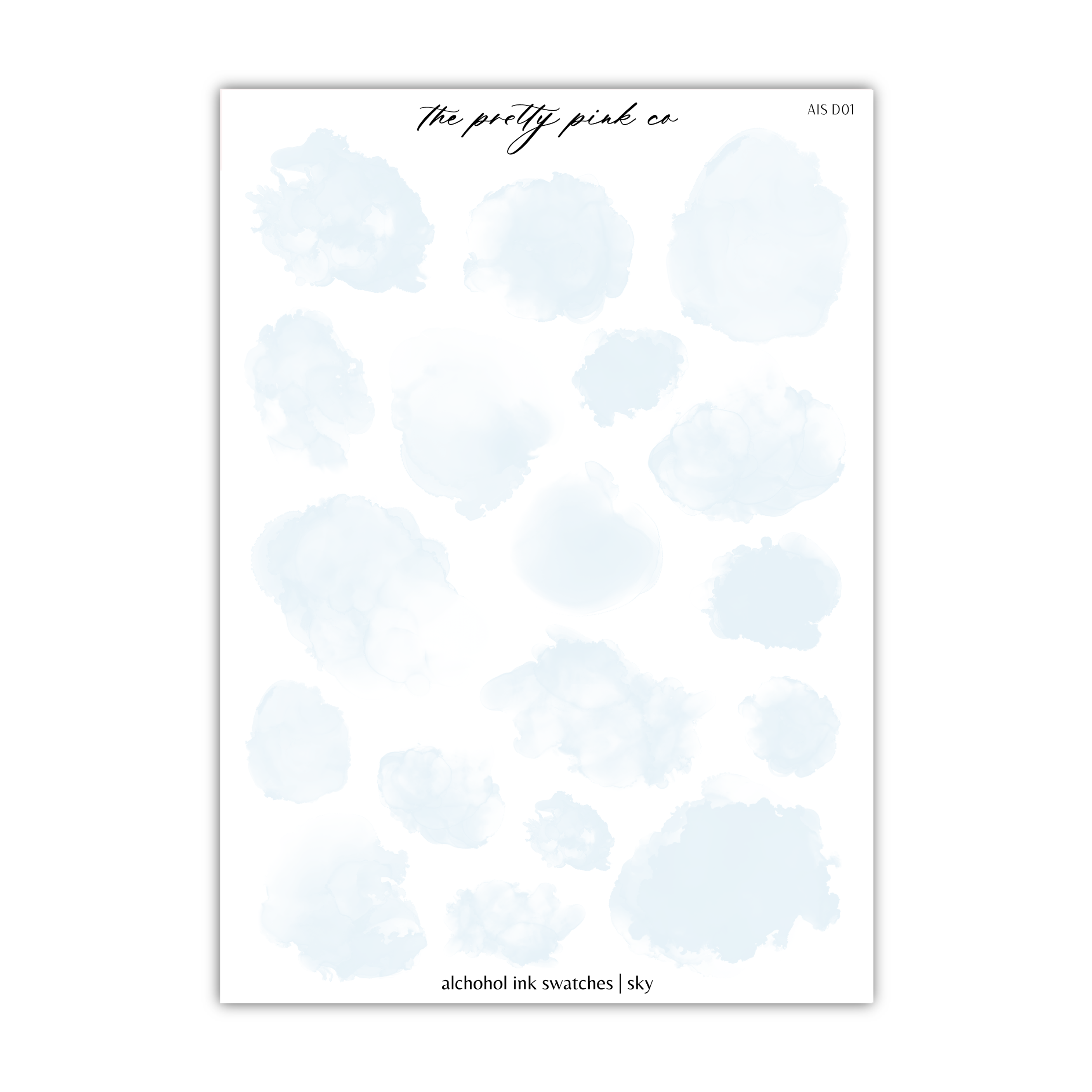 a white sheet of paper with blue ink on it