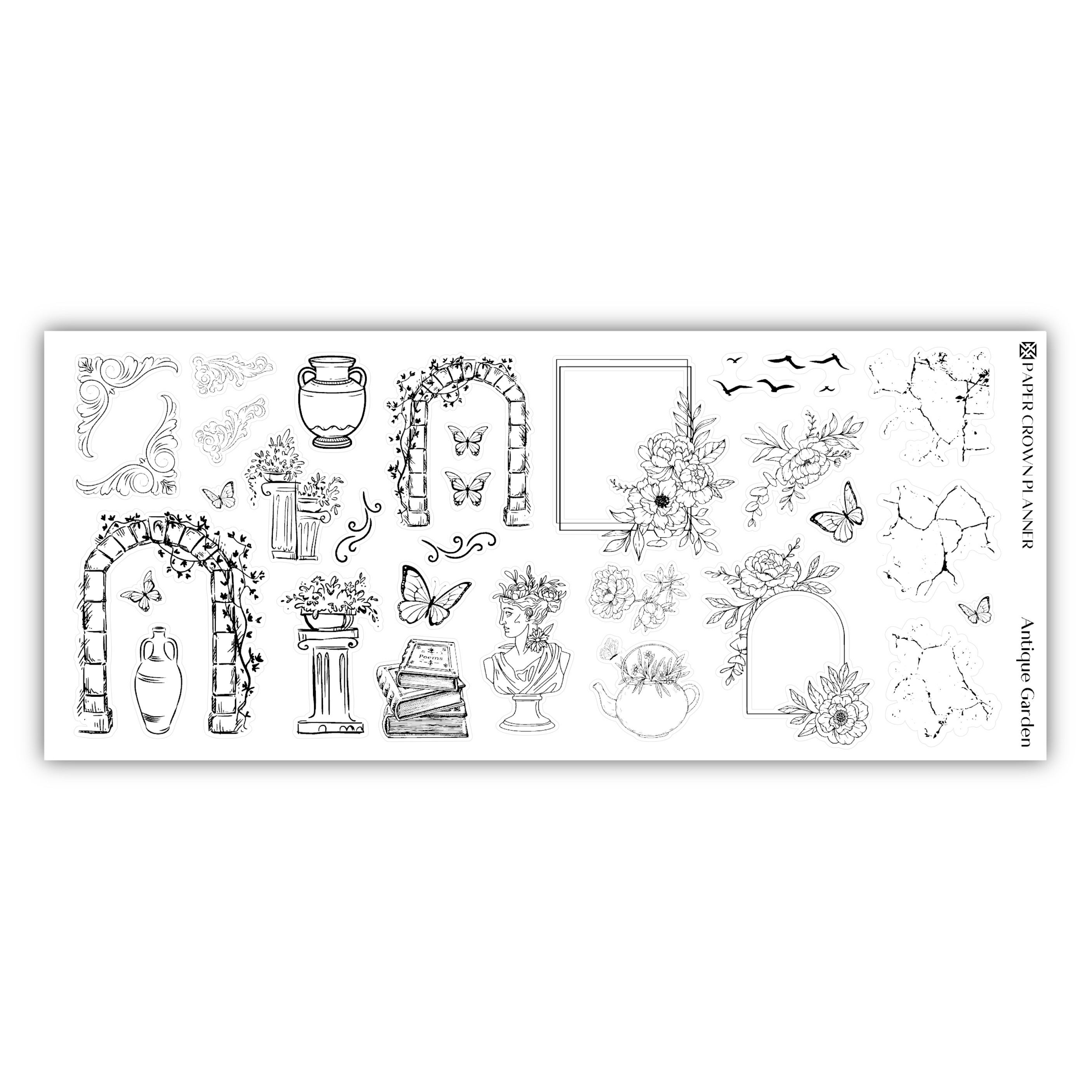 a picture of a bunch of flowers on a white background