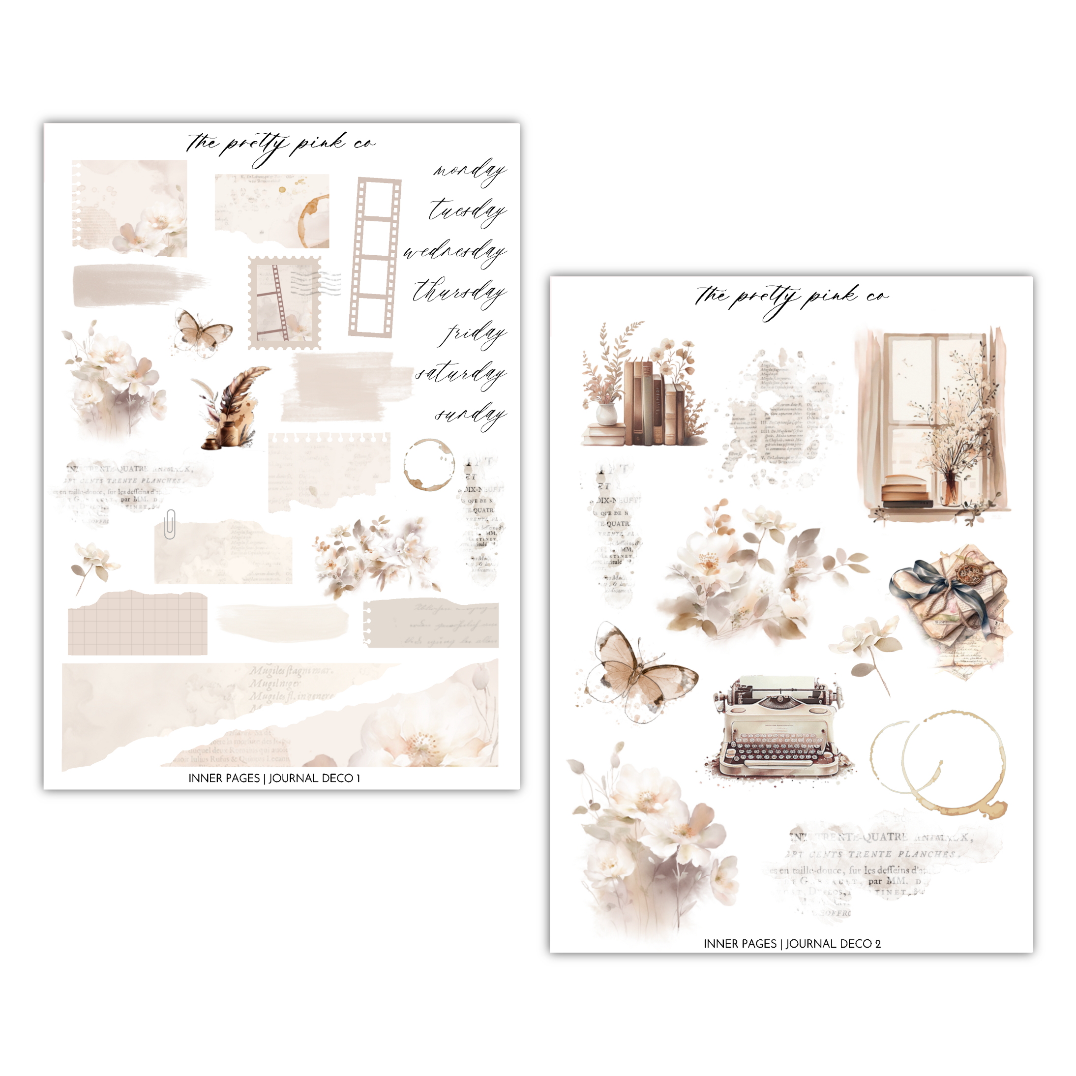 Inner Pages | Journaling Kit