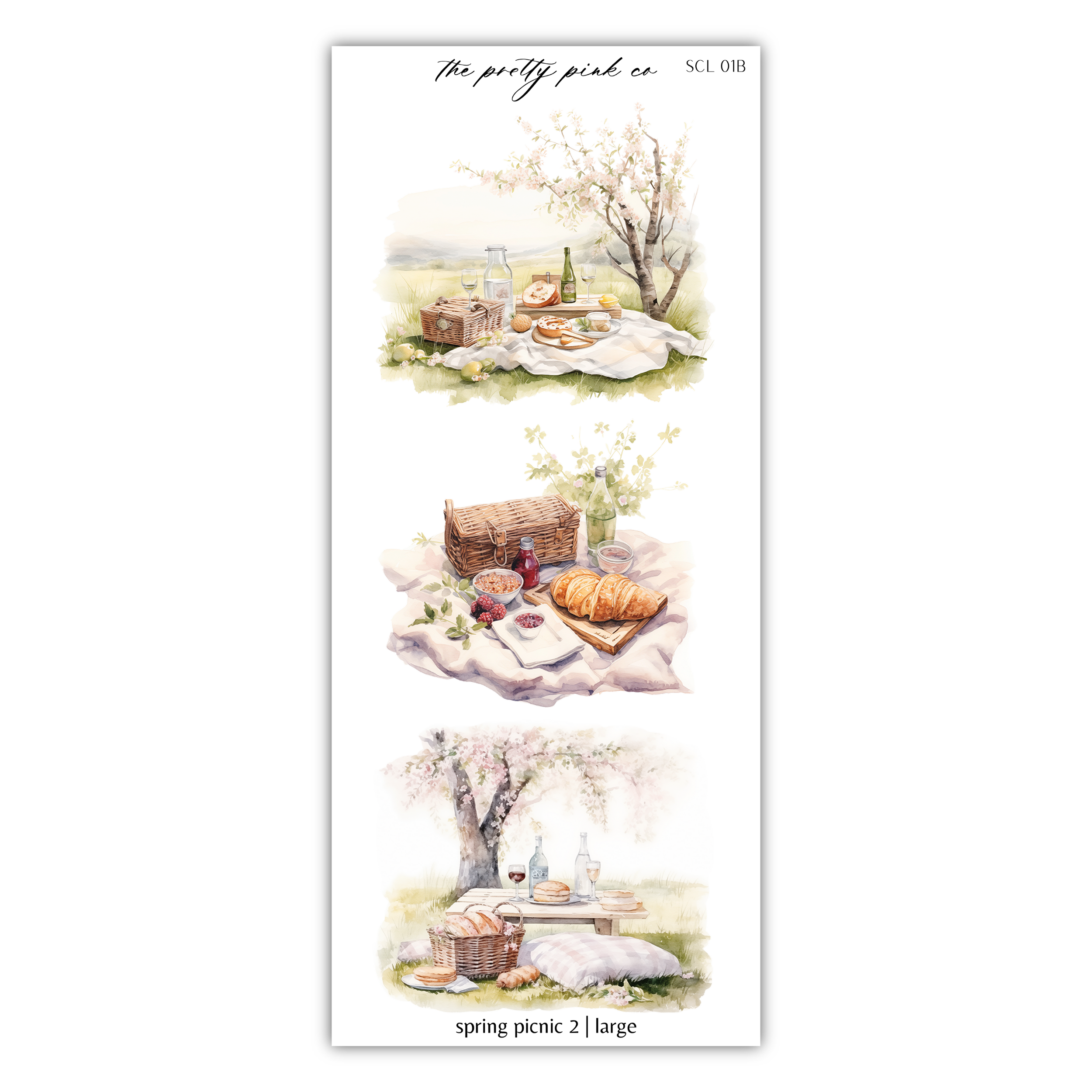 a bookmark with a picture of food on it