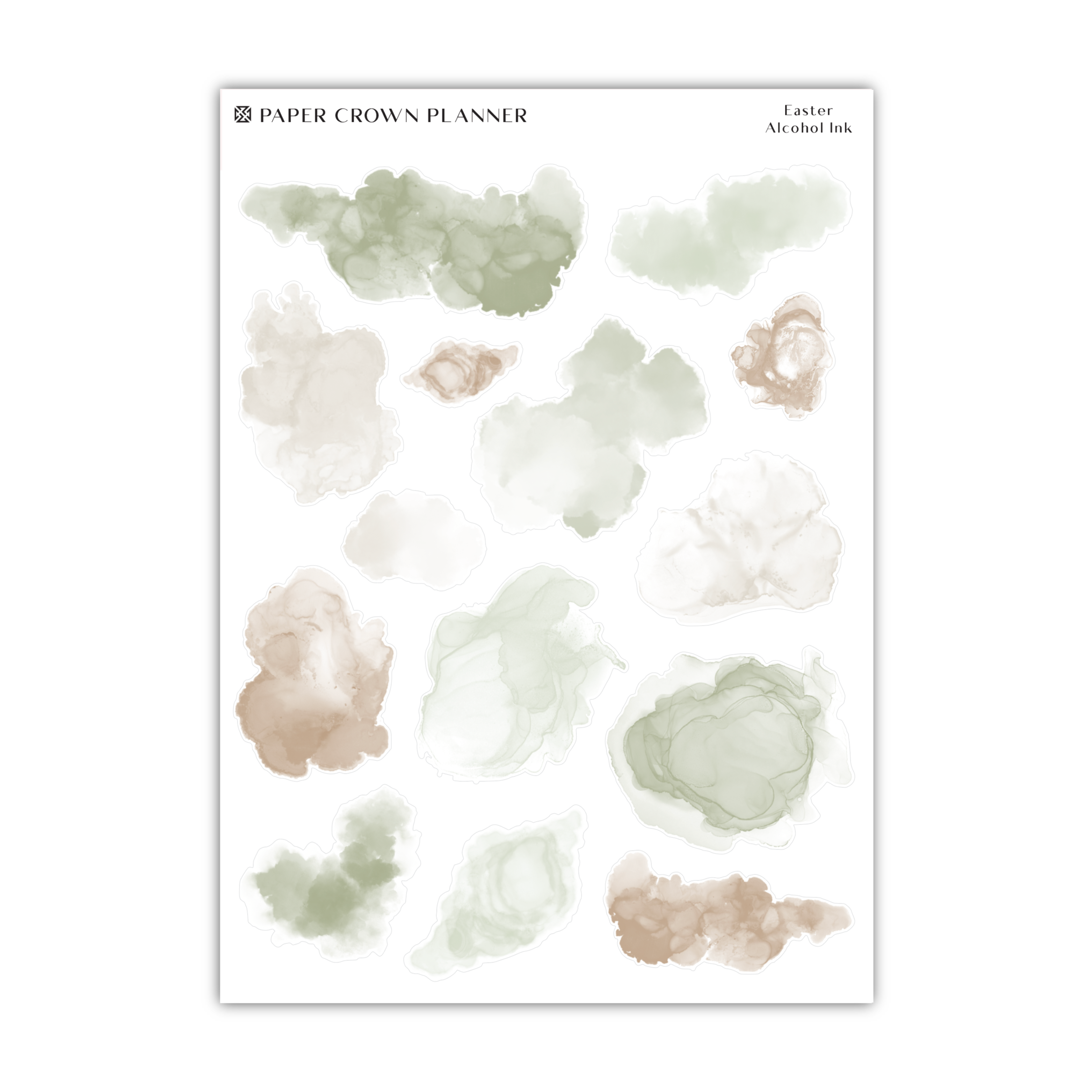 a sheet of watercolor paint on a white background