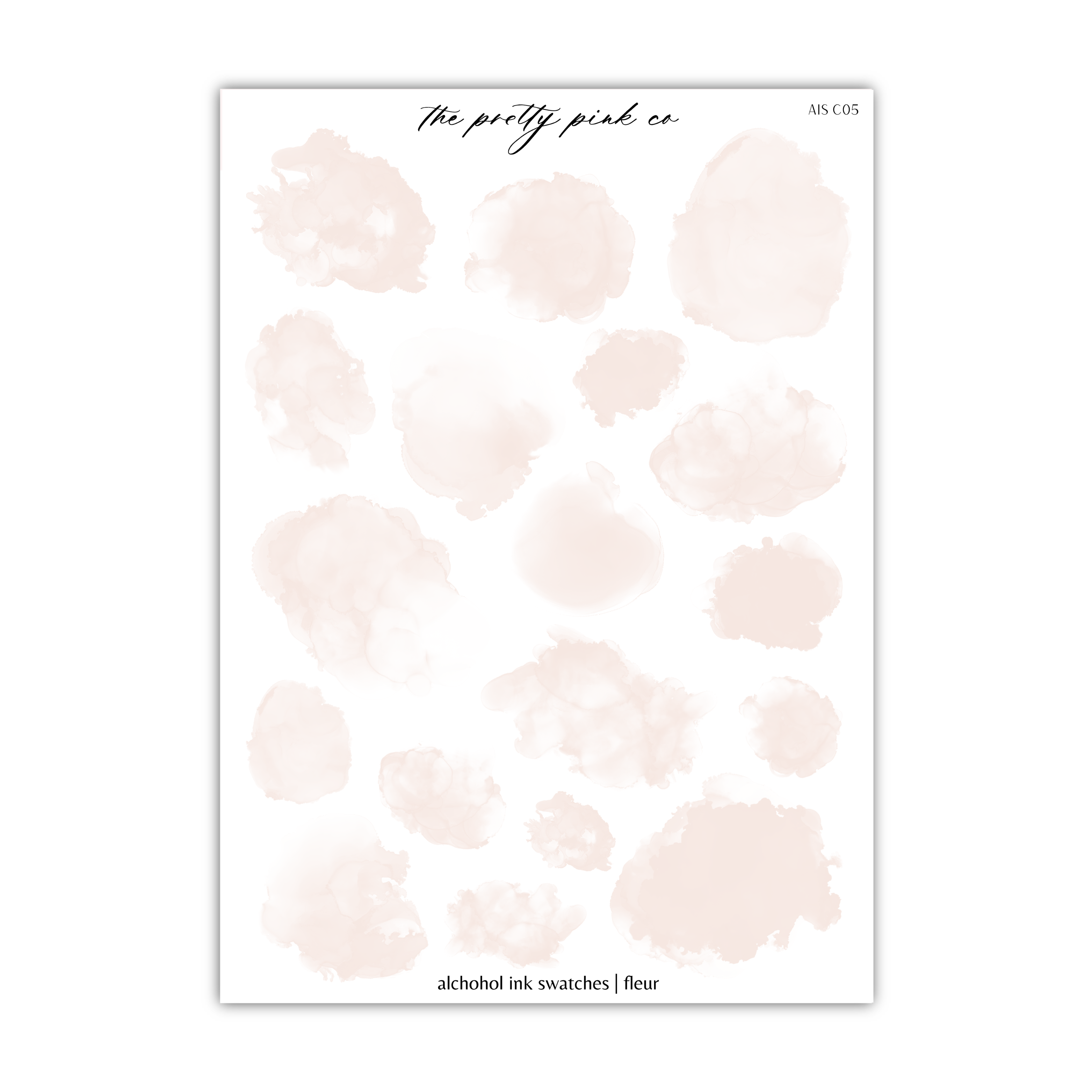 a white sheet of paper with pink ink on it