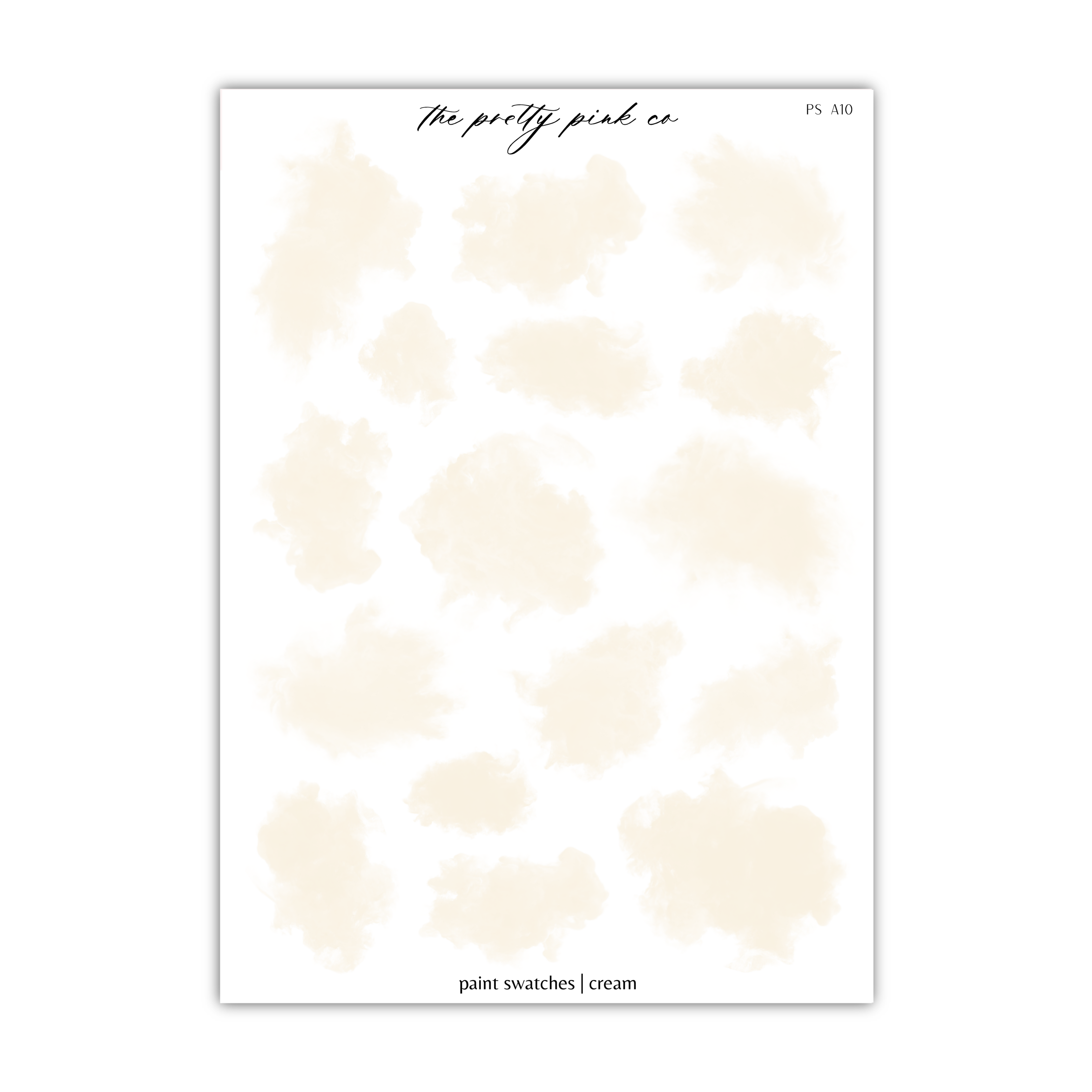a sheet of paper with a white background