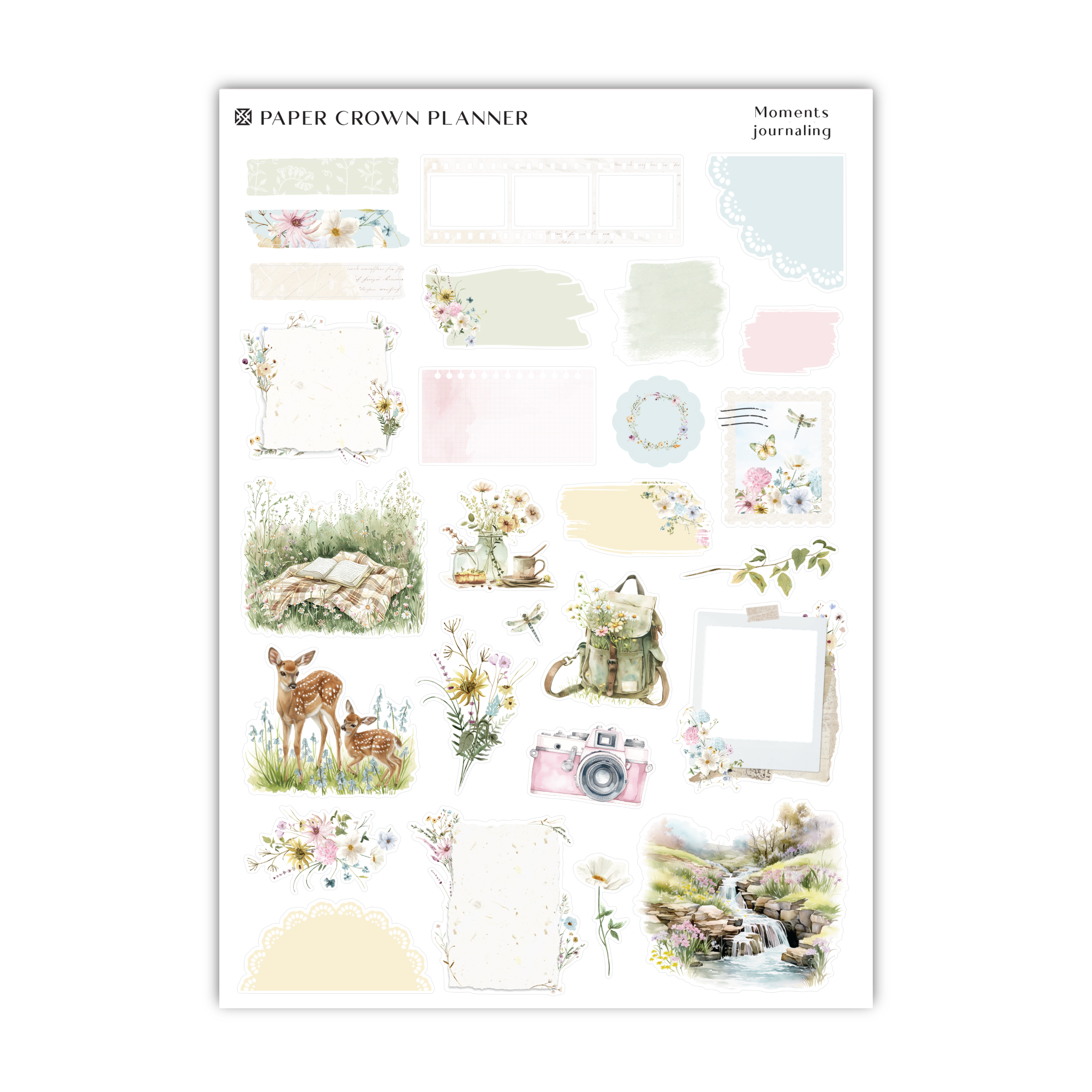paper crown planner stickers