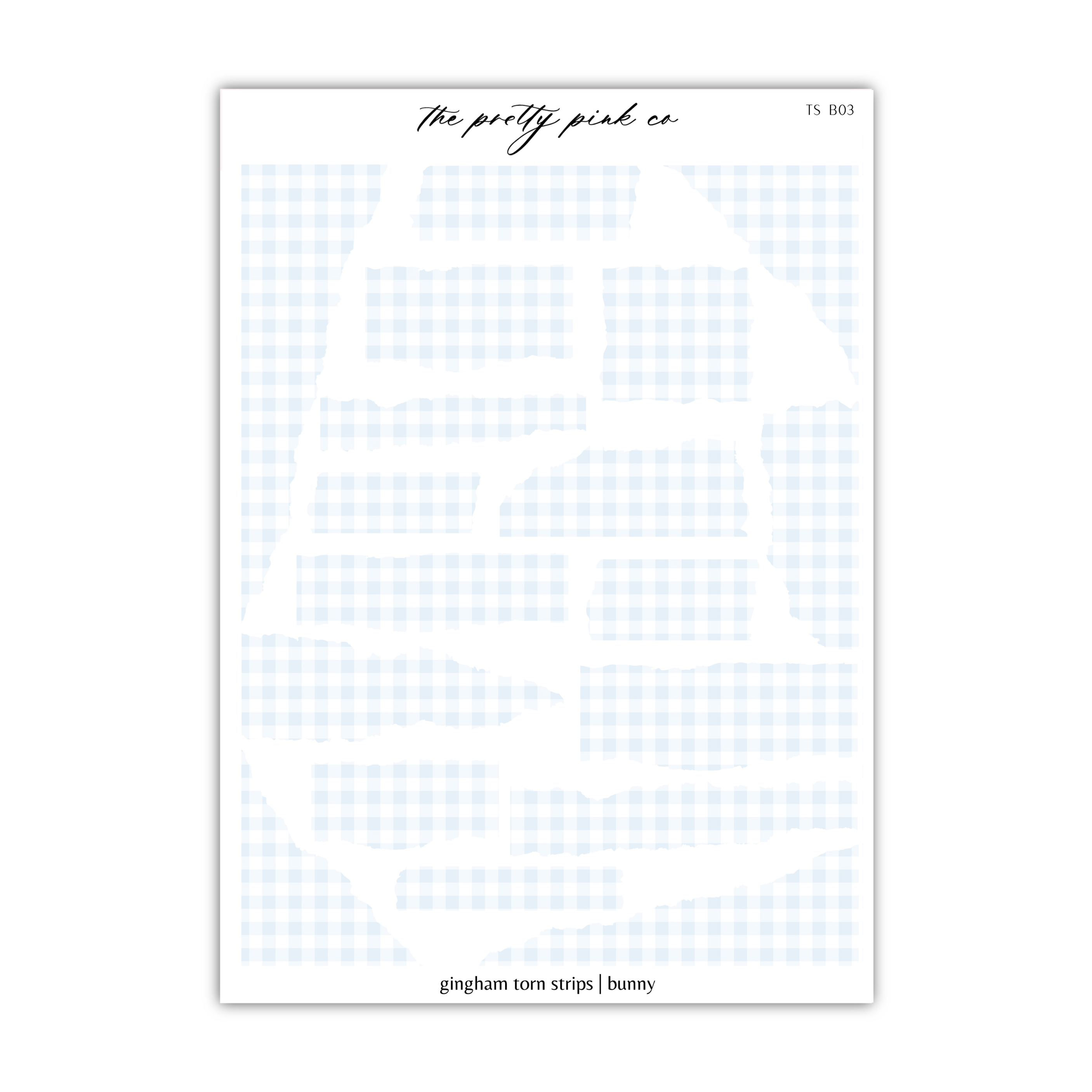 a blue and white checkered paper with the words,'the pretty road '