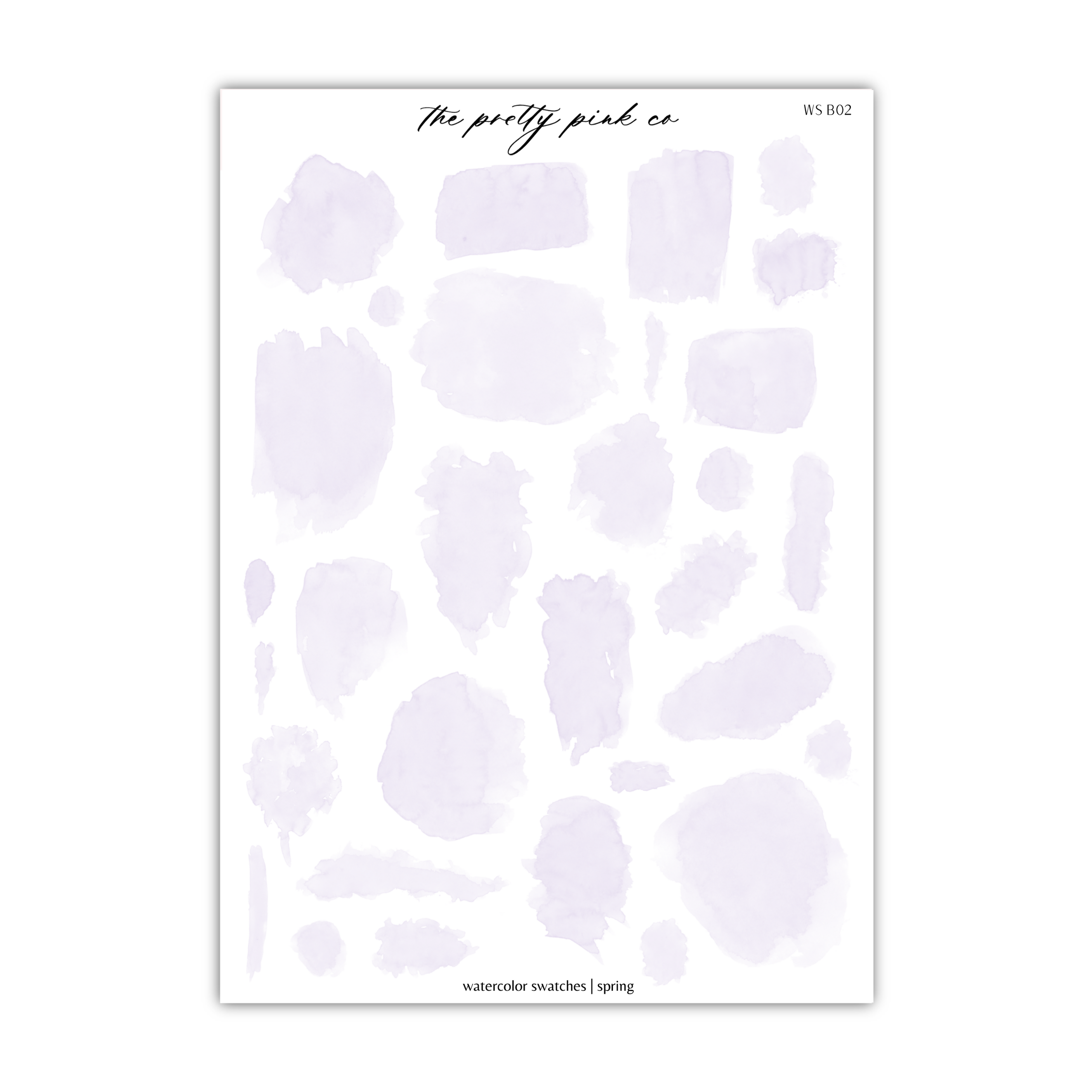 a sheet of paper with purple paint on it